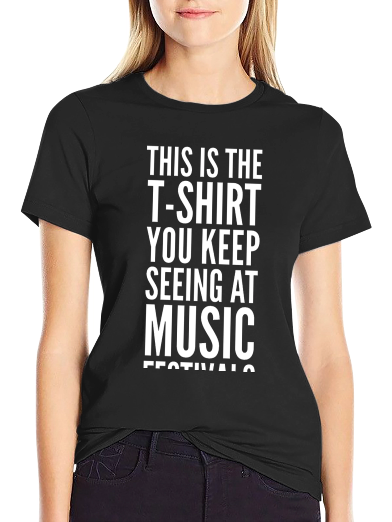 Black Music Festival T-Shirt - Funny Novelty Tee view 2