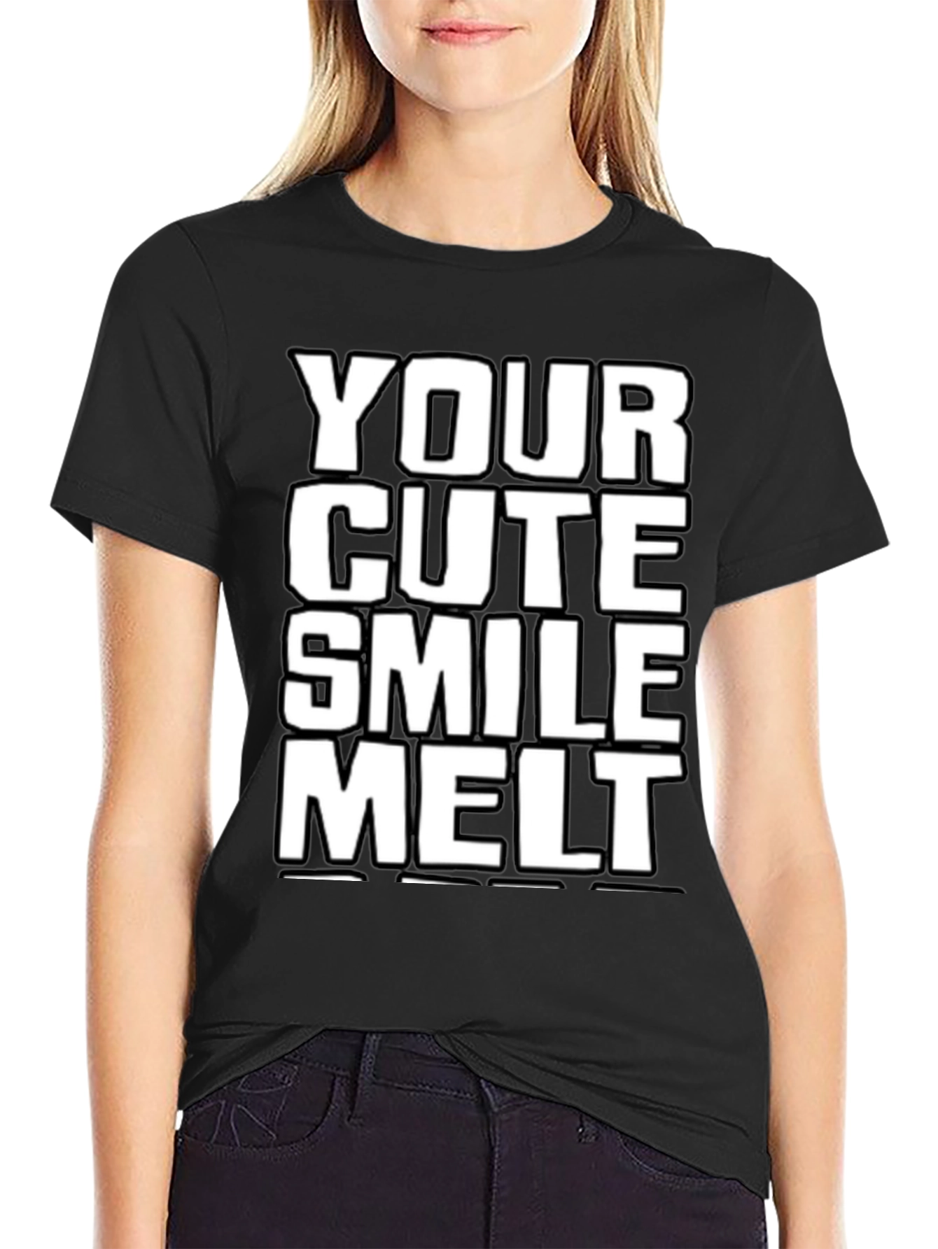 Black Your Cute Smile Melt T-Shirt view 2