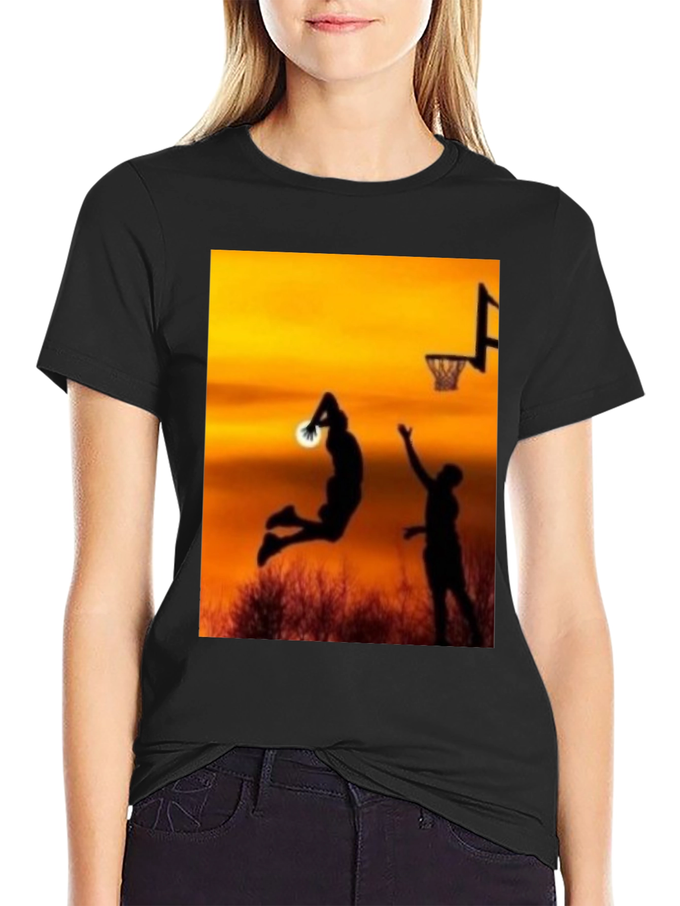 Sunset Basketball Graphic T-Shirt - 2