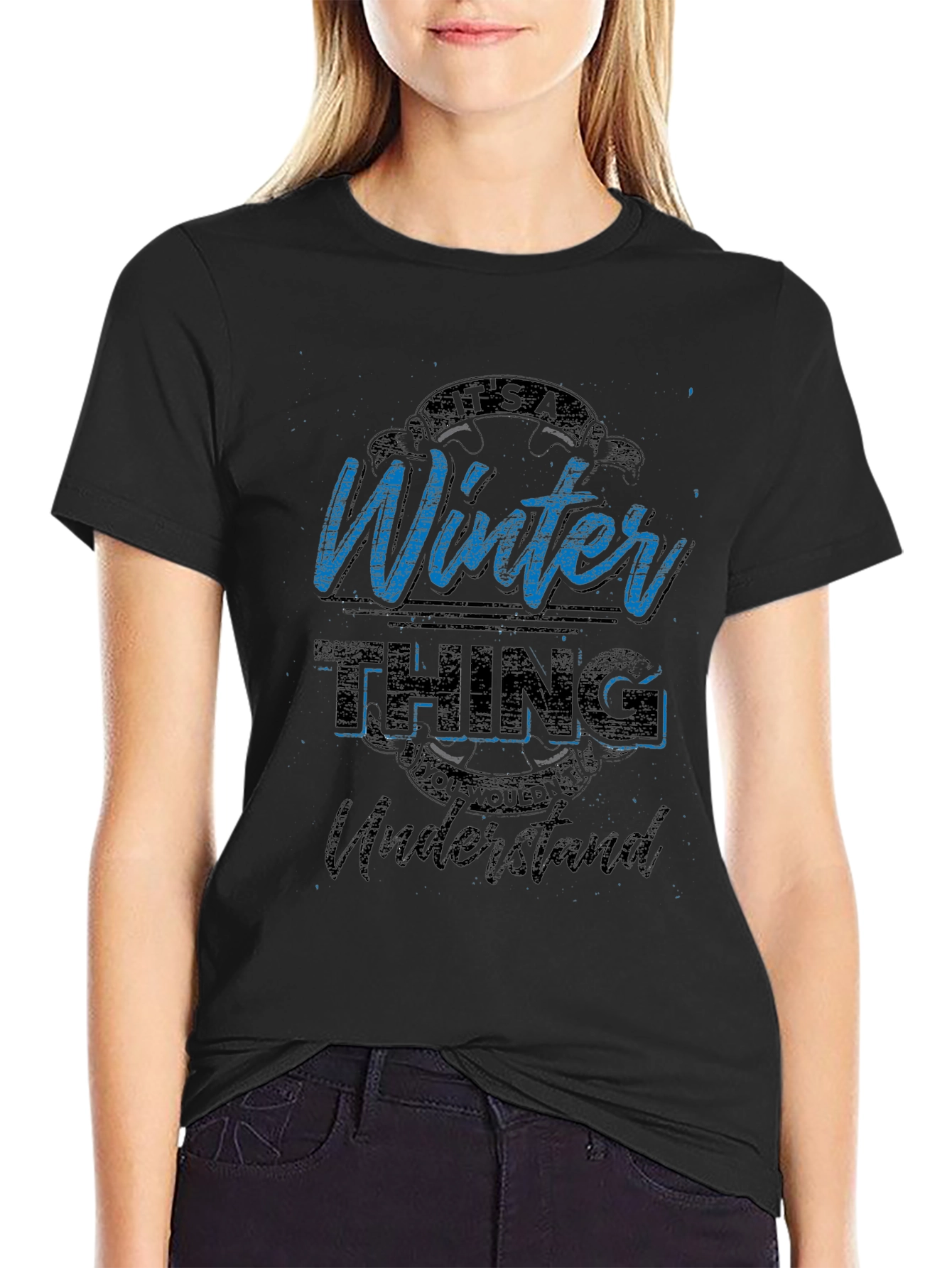 Black It's a Winter Thing T-Shirt view 2
