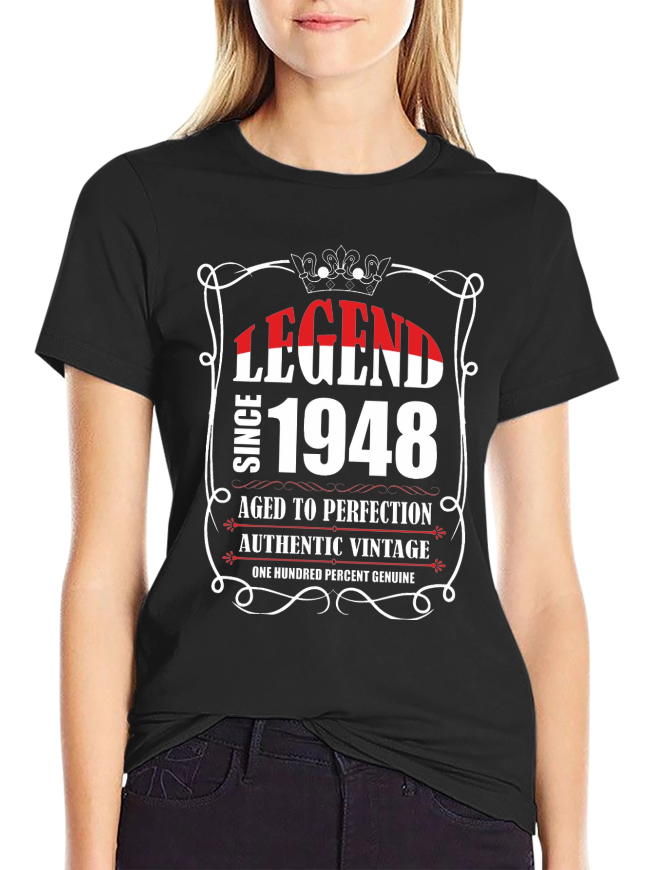 Black Legend Since 1948 Black T-Shirt view 2