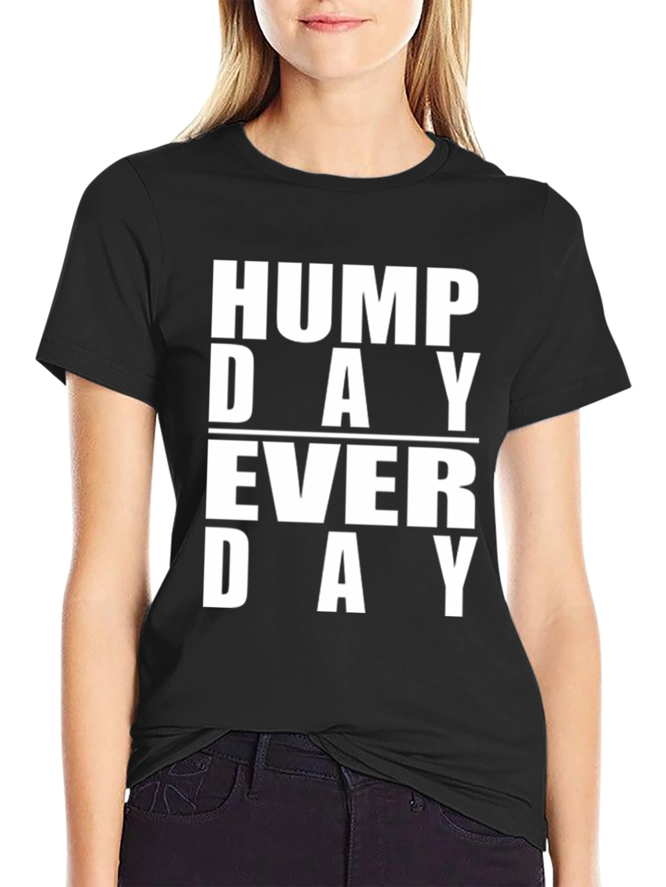 Black Hump Day Everyday Graphic T-Shirt view 2