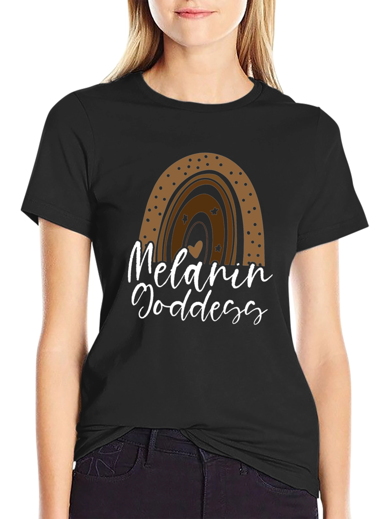 Melanin Goddess Graphic T-Shirt - Black - 2