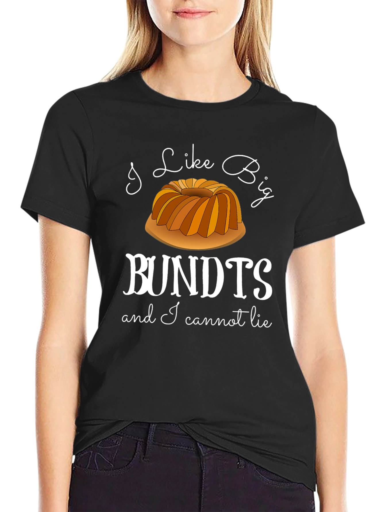 Black I Like Big Bundts T-Shirt - Funny Baker Tee view 2