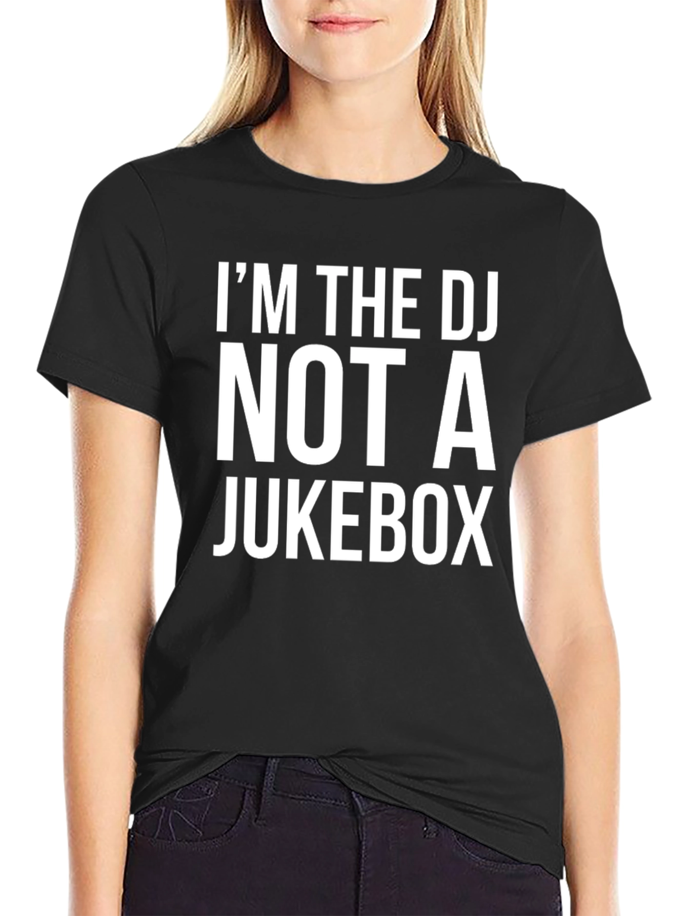 Black I'm The DJ Not A Jukebox Graphic Tee view 2