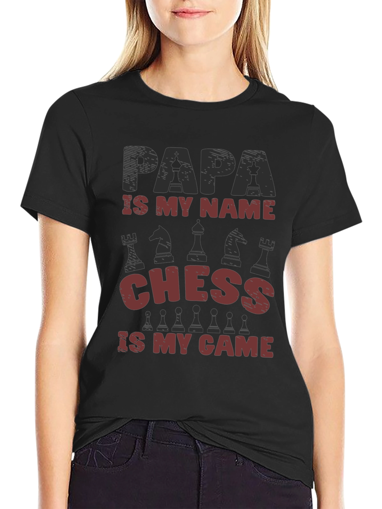 Papa Chess T-Shirt - Gift for Chess Lovers - 2