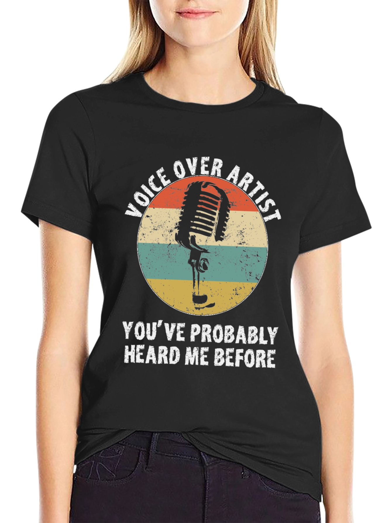 Voice Over Artist Retro Graphic T-Shirt - 2