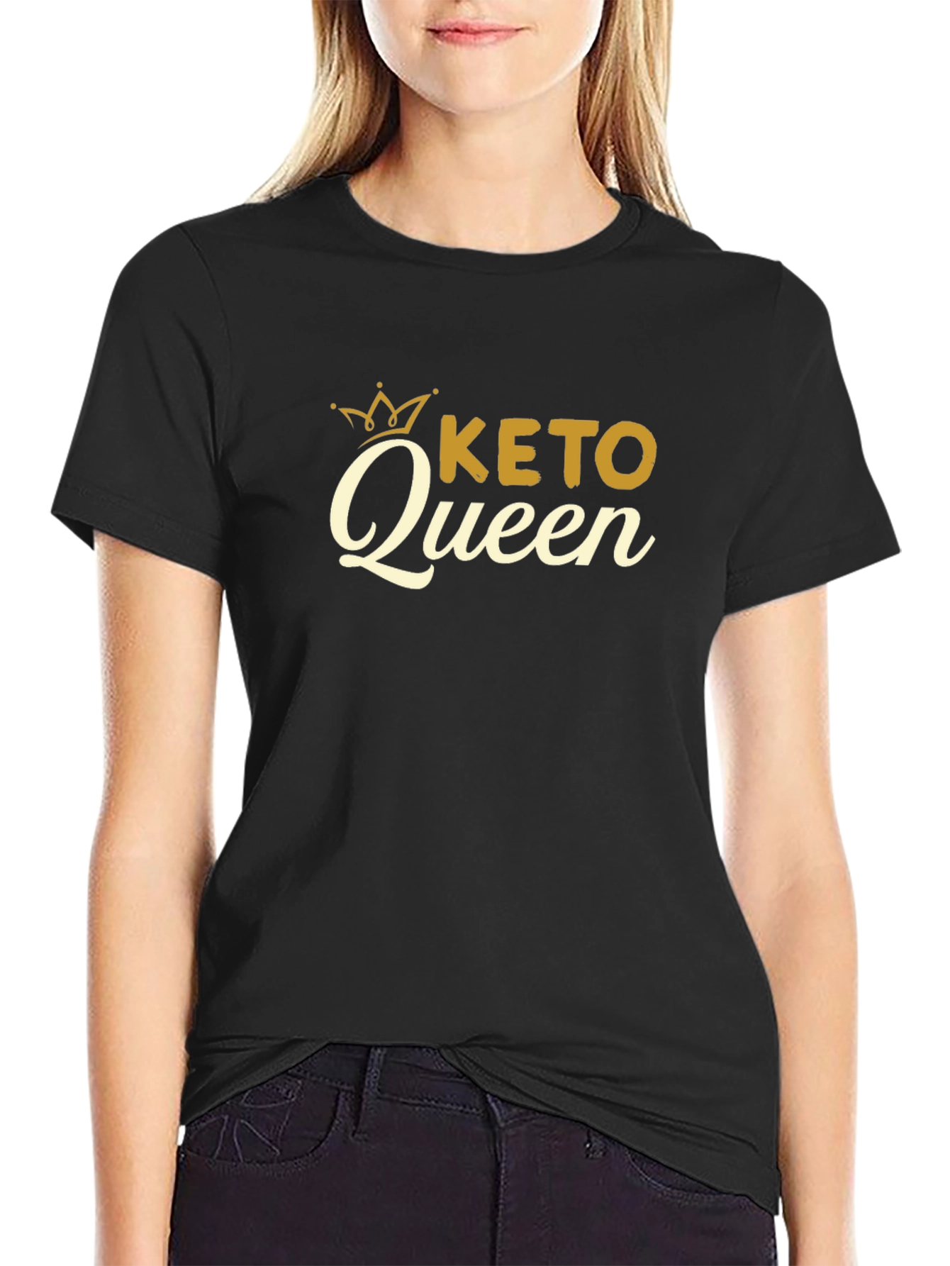 Keto Queen Black T-Shirt - Women's Keto Lifestyle Tee - 2