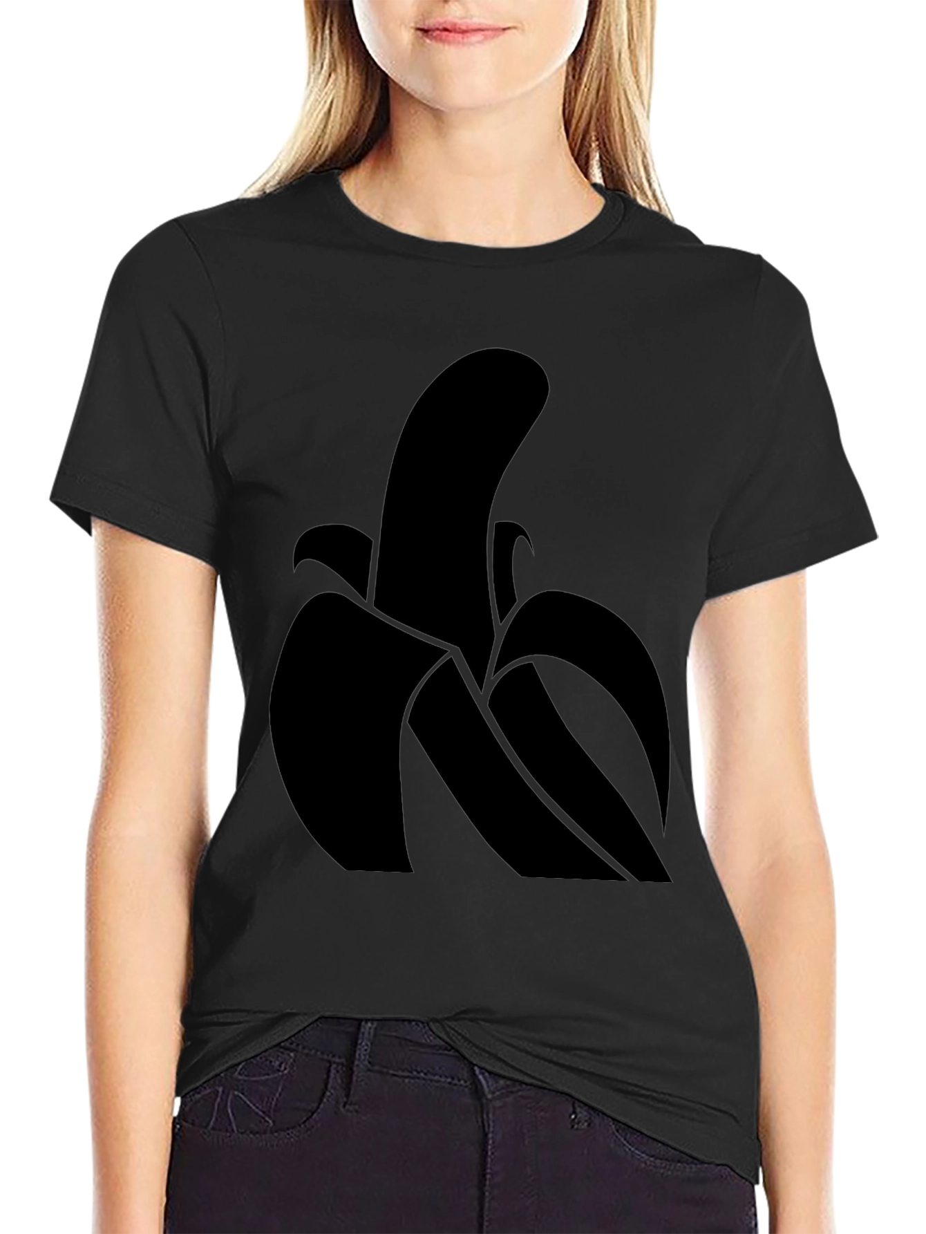 Black Banana Graphic Tee - Modern Minimalist Design view 2