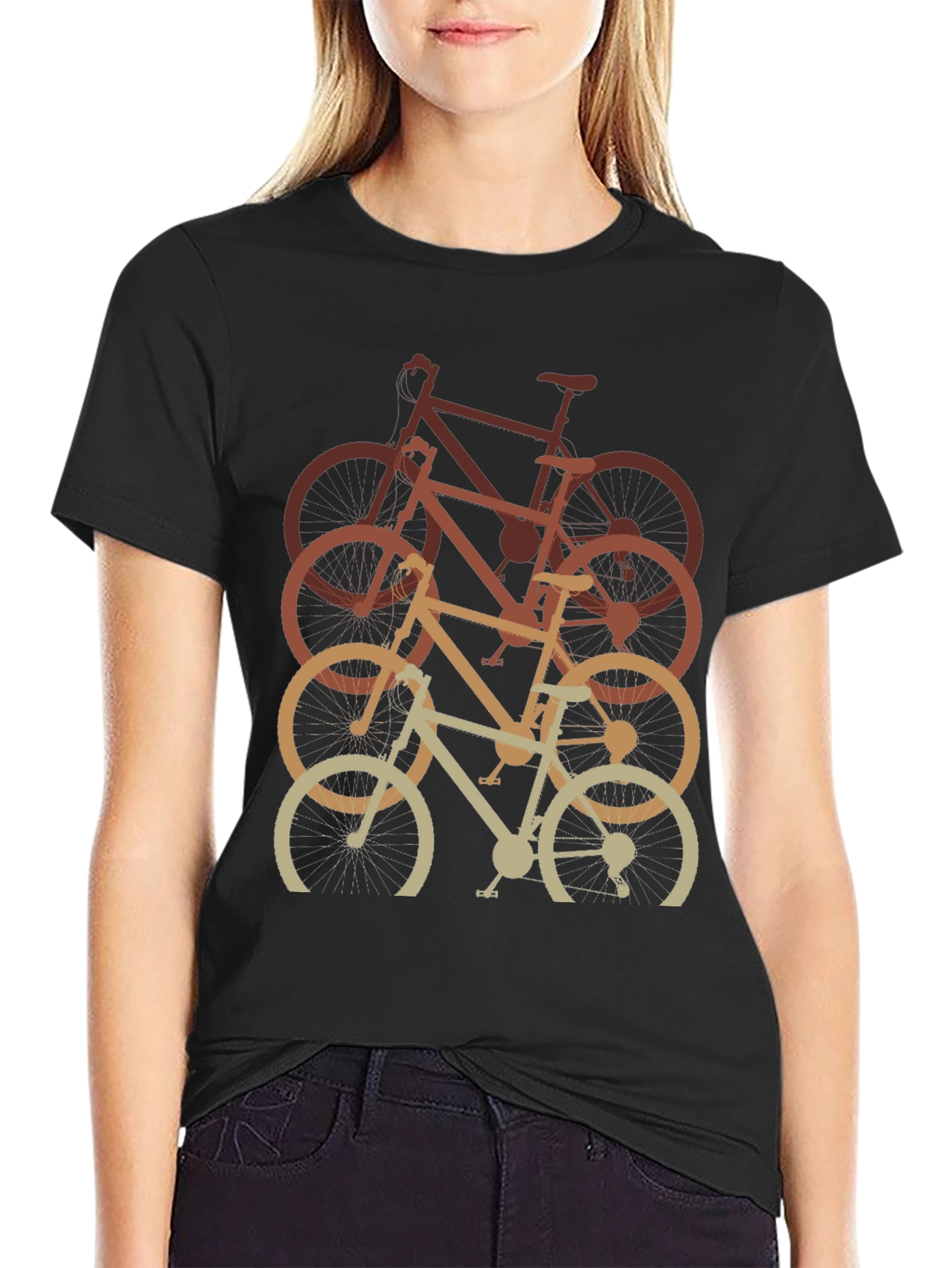 Black Retro Bike Graphic Tee - Stylish & Comfortable view 2