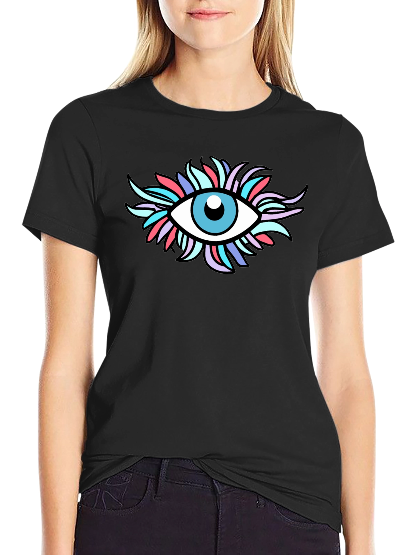 Black Eye See You Black Graphic Tee view 2