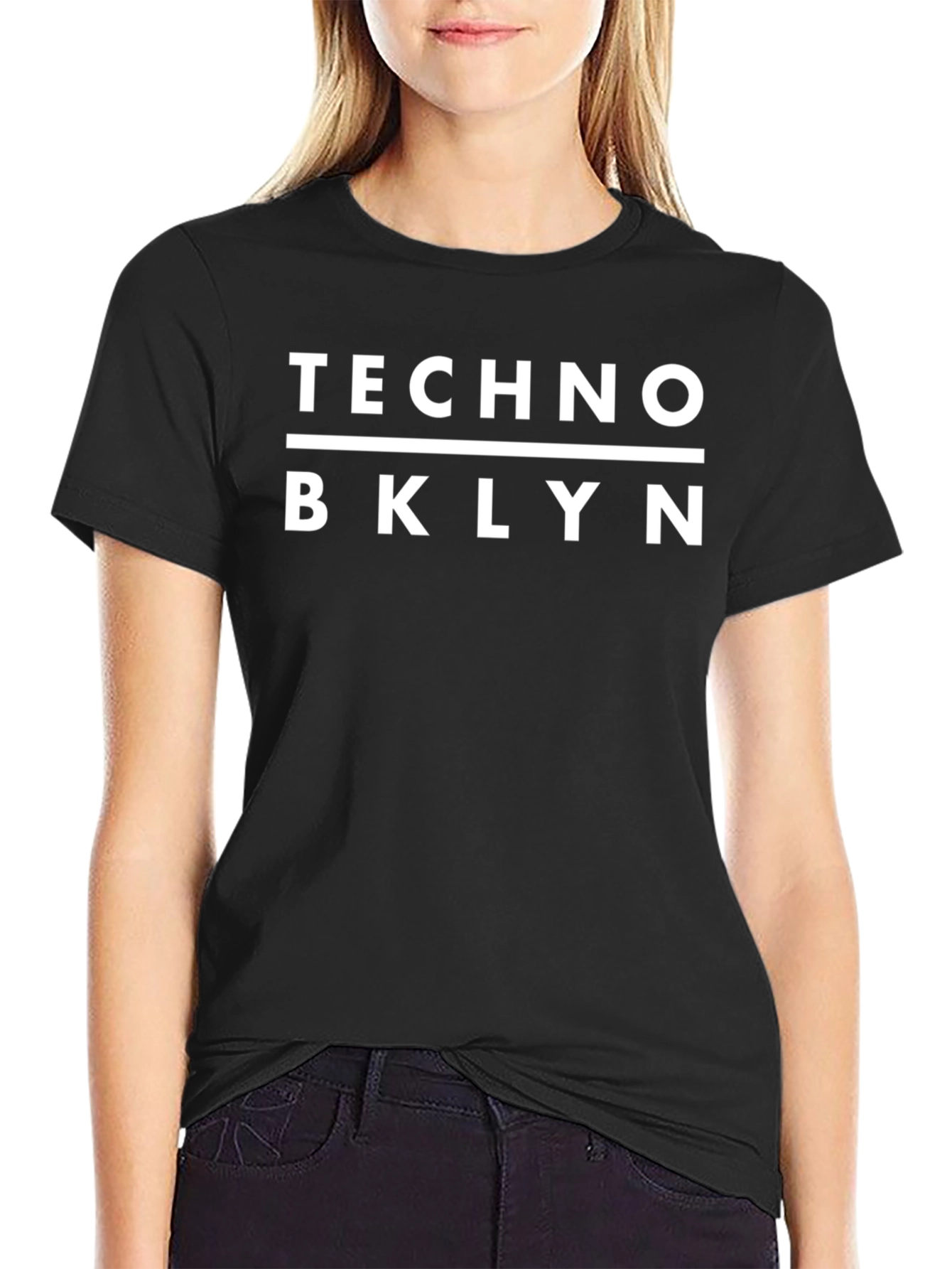 Black Techno BKLYN Graphic T-Shirt view 2