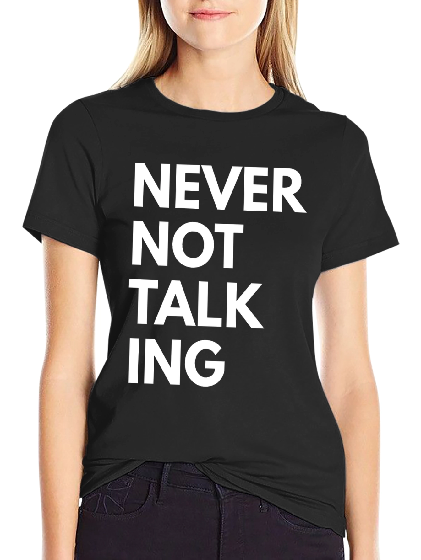 Black Never Not Talking Graphic Tee view 2