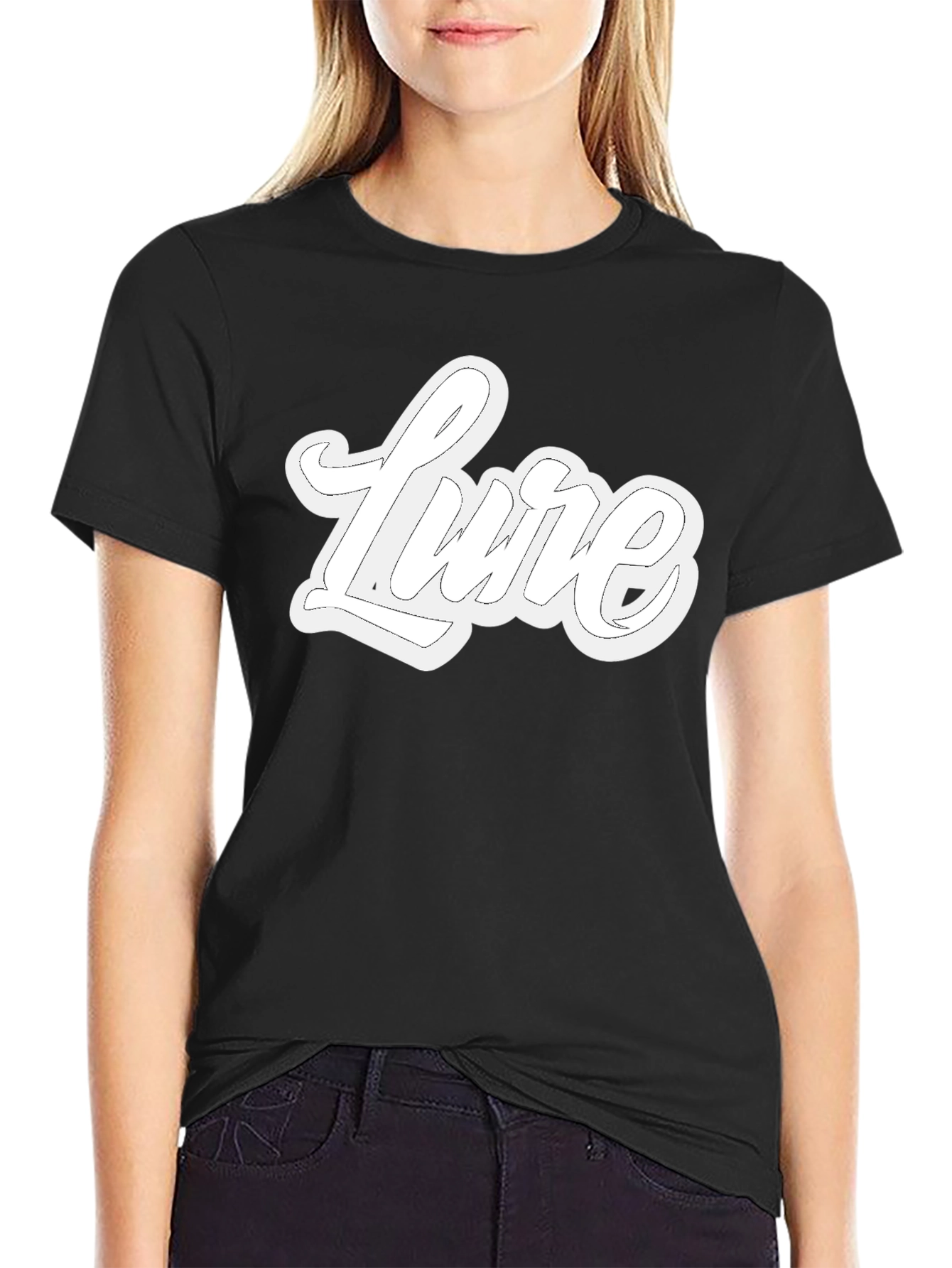 Black Lure Graphic Tee - Mens Stylish Short Sleeve Shirt view 2