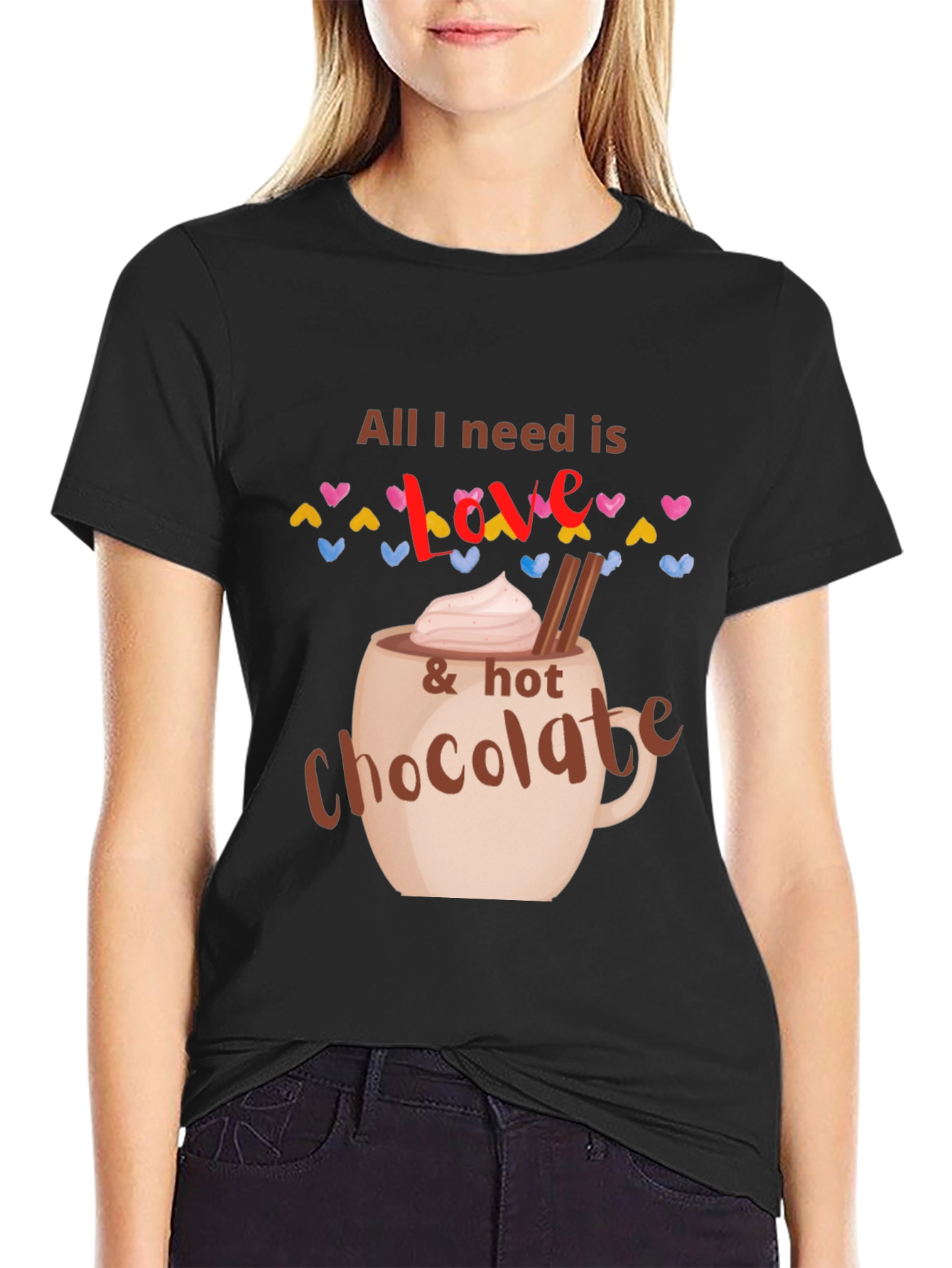 Black Love & Hot Chocolate Graphic Tee view 2