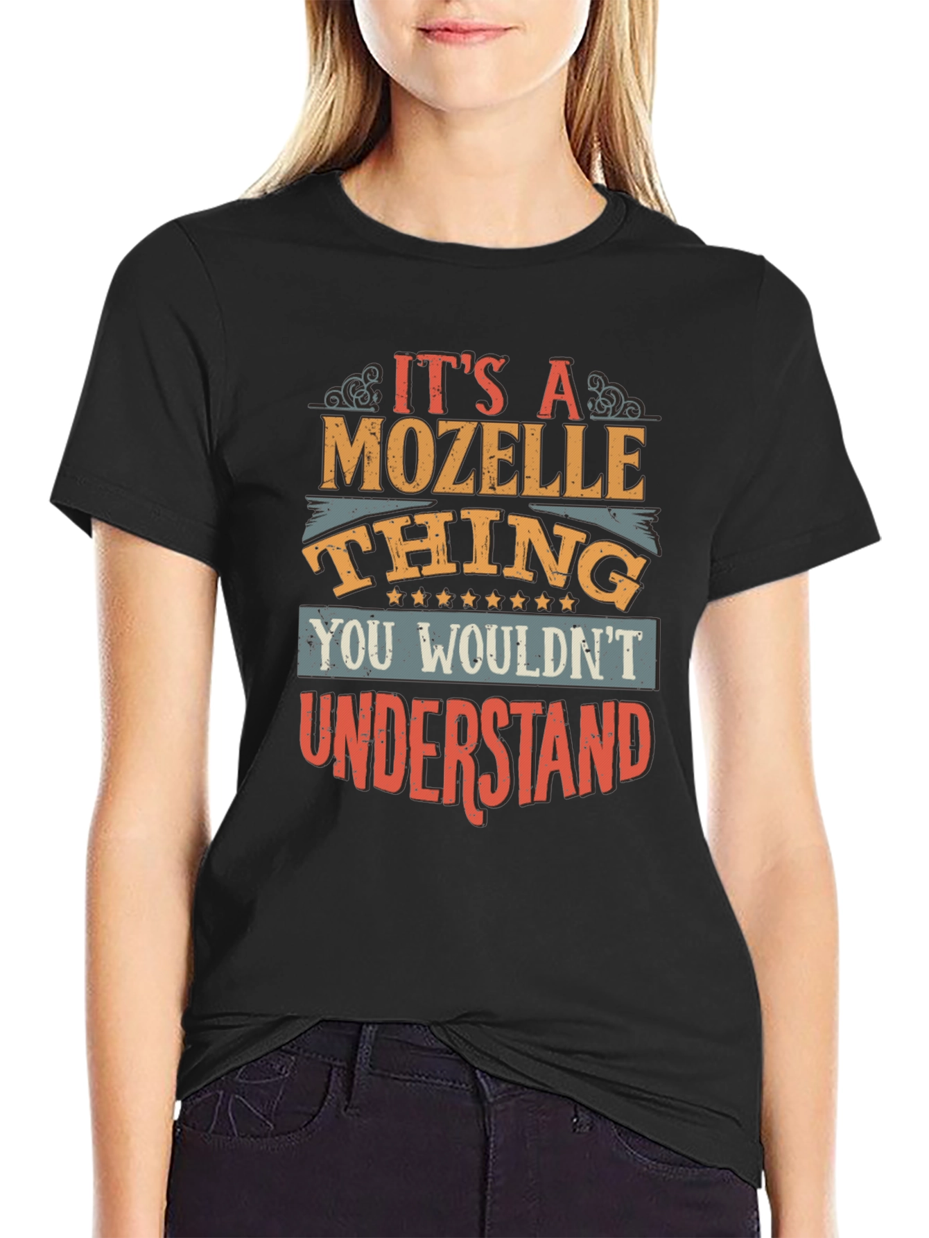 Black It's a Mozelle Thing T-Shirt view 2