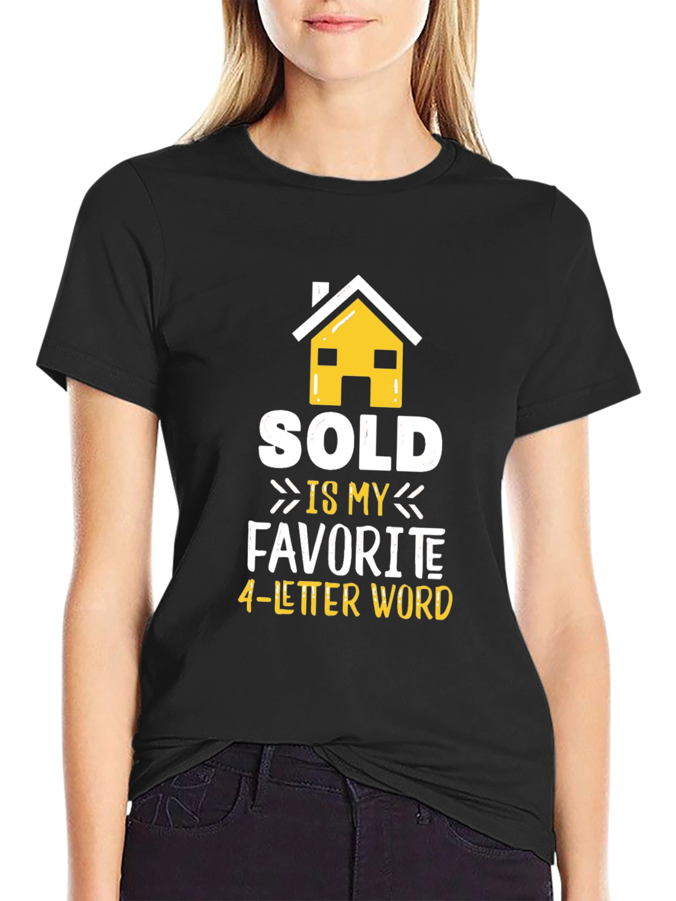 Black Sold is My Favorite 4-Letter Word T-Shirt view 2