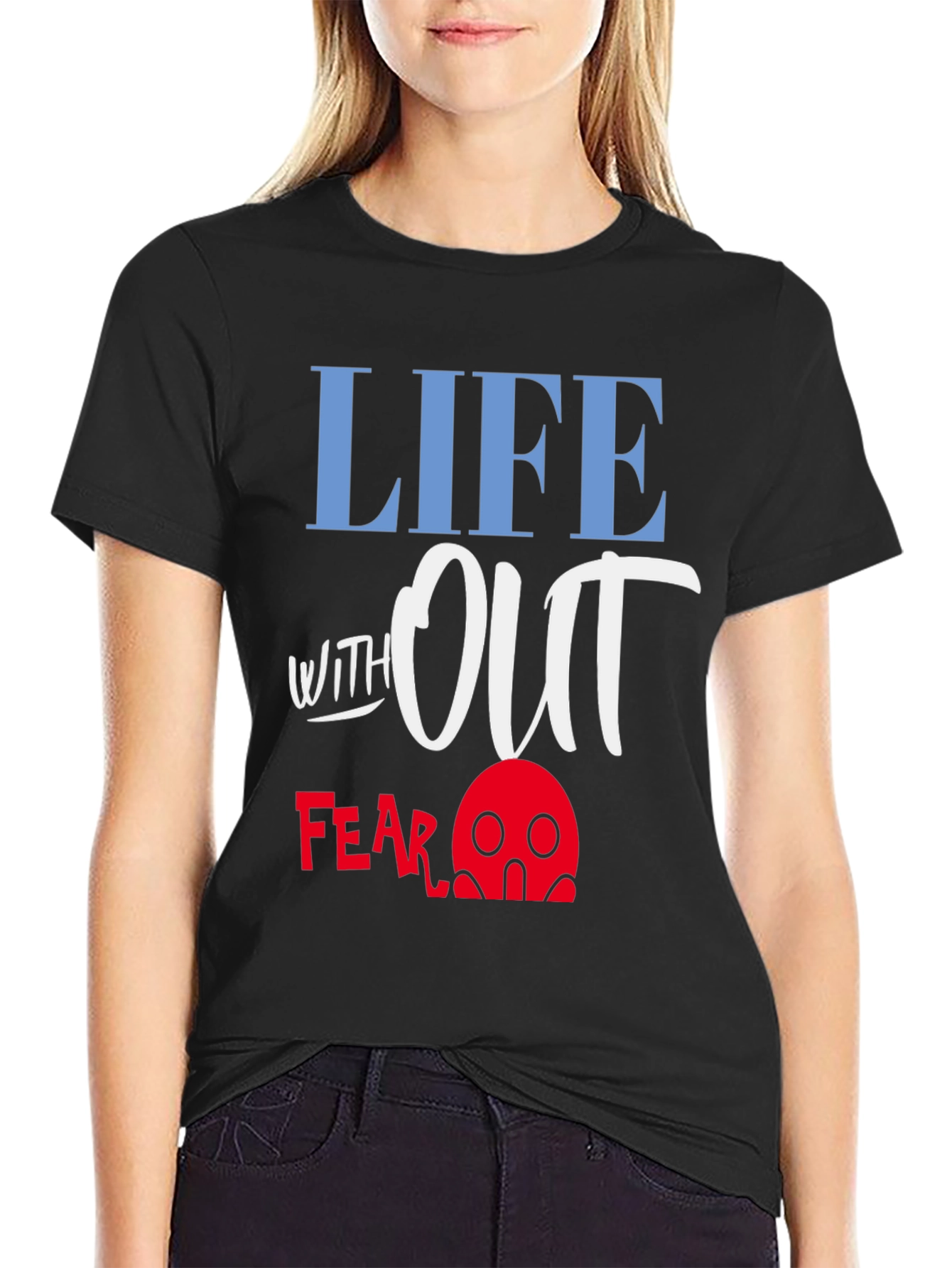 Black Life Without Fear Graphic T-Shirt view 2