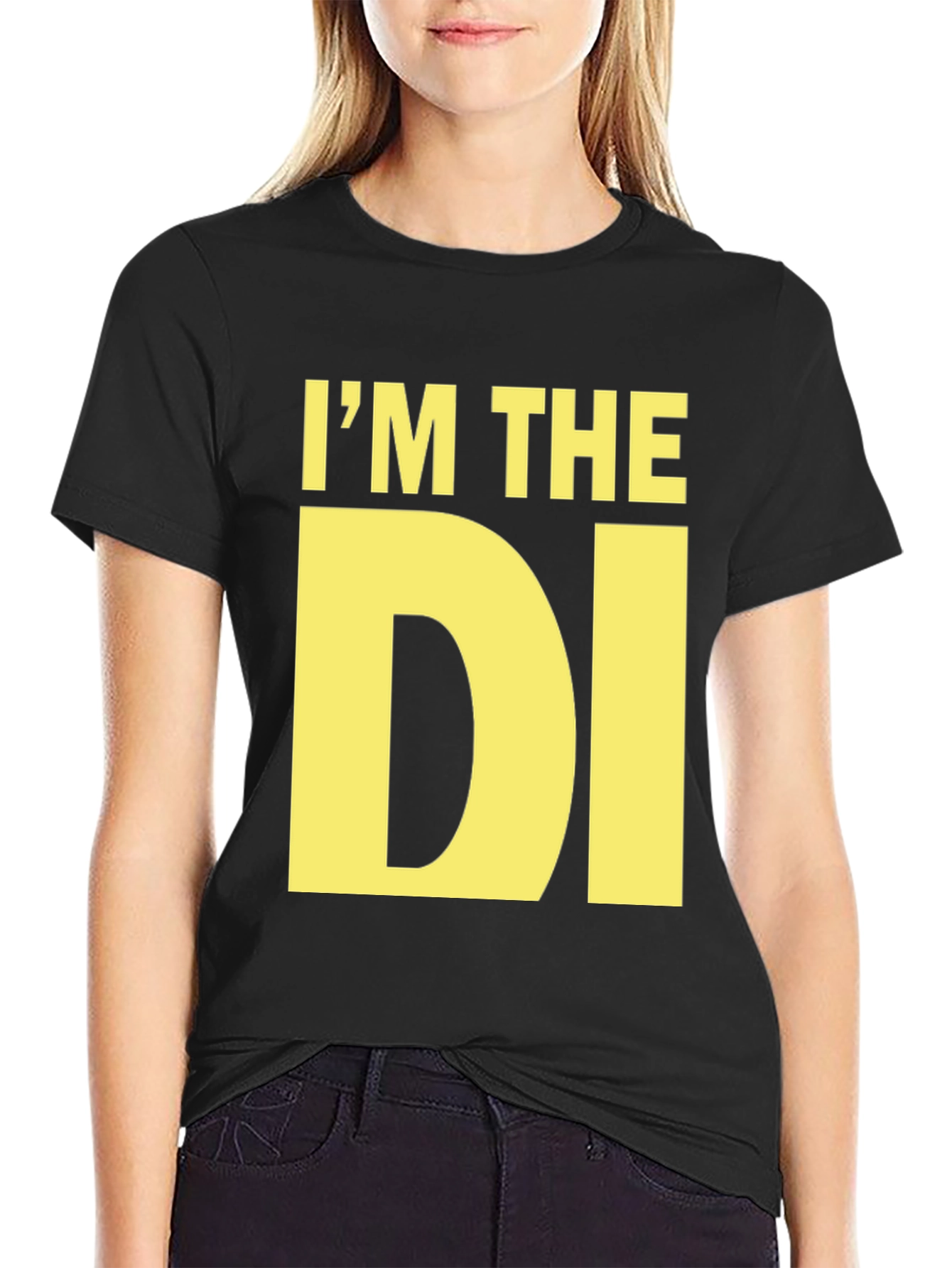 Black I'm The DI - Bold Graphic T-Shirt view 2
