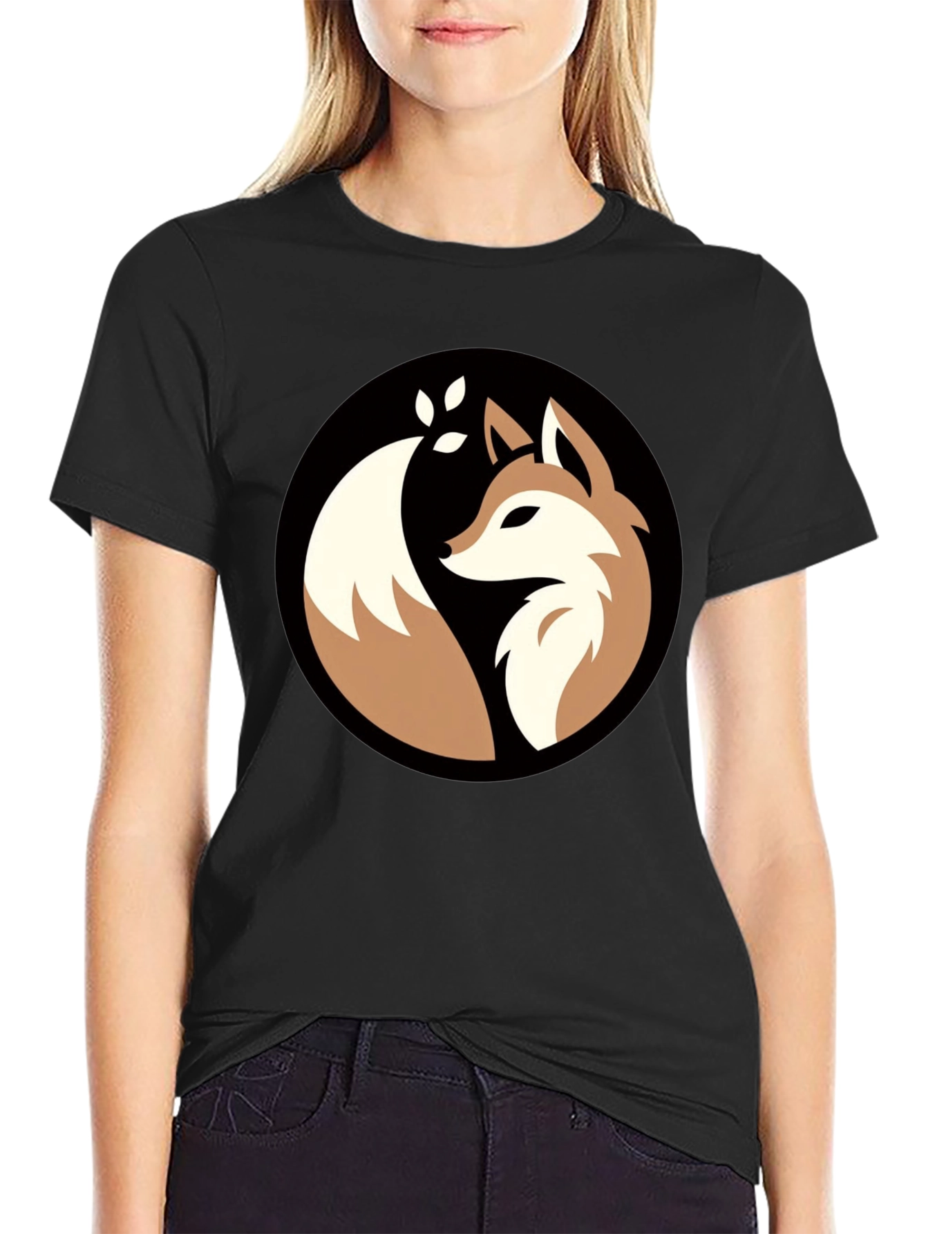 Black Fox Graphic Tee - Stylish & Unique Design view 2