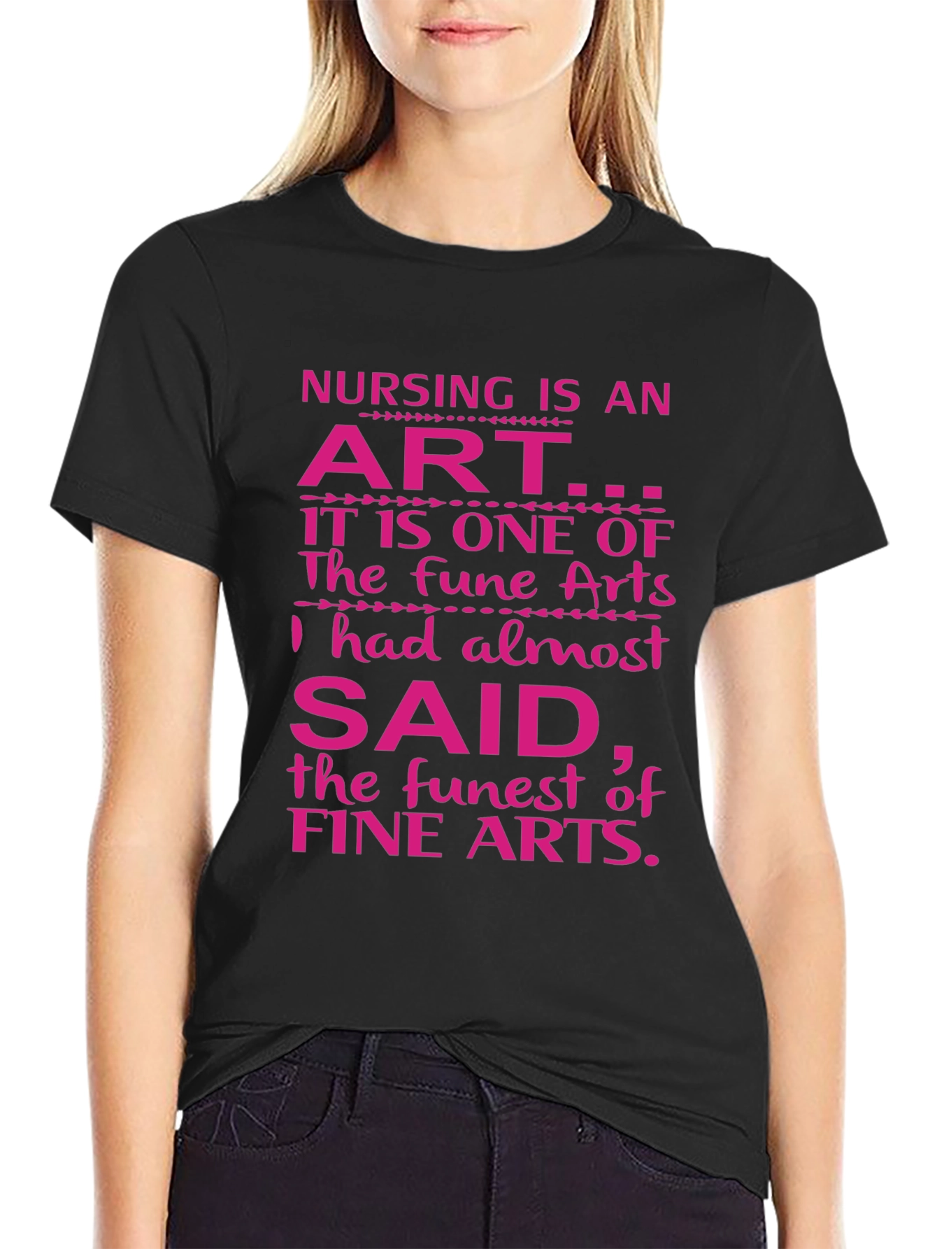 Black Nursing is an Art T-Shirt view 2