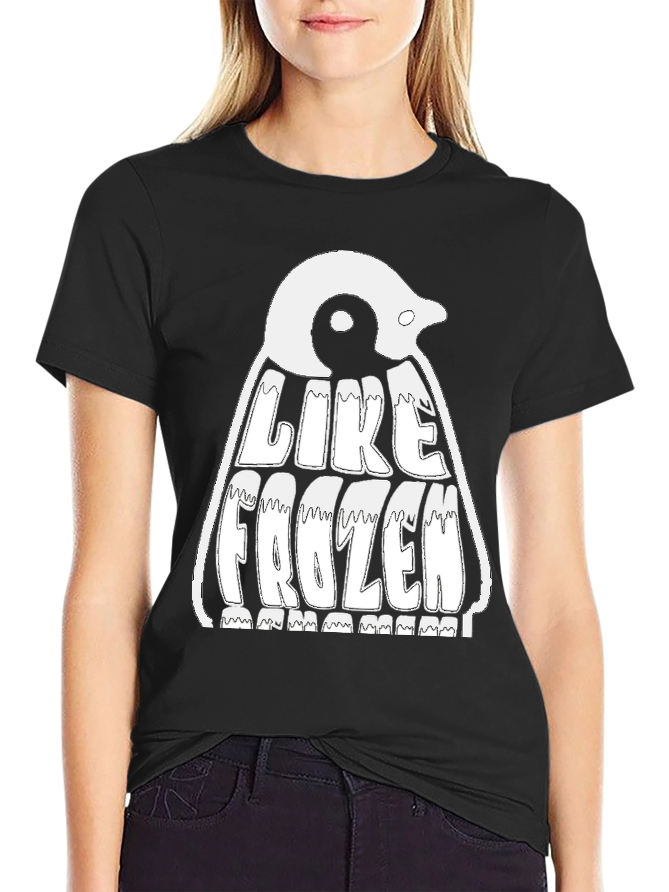 Black Penguin "Like Frozen" Graphic T-Shirt view 2