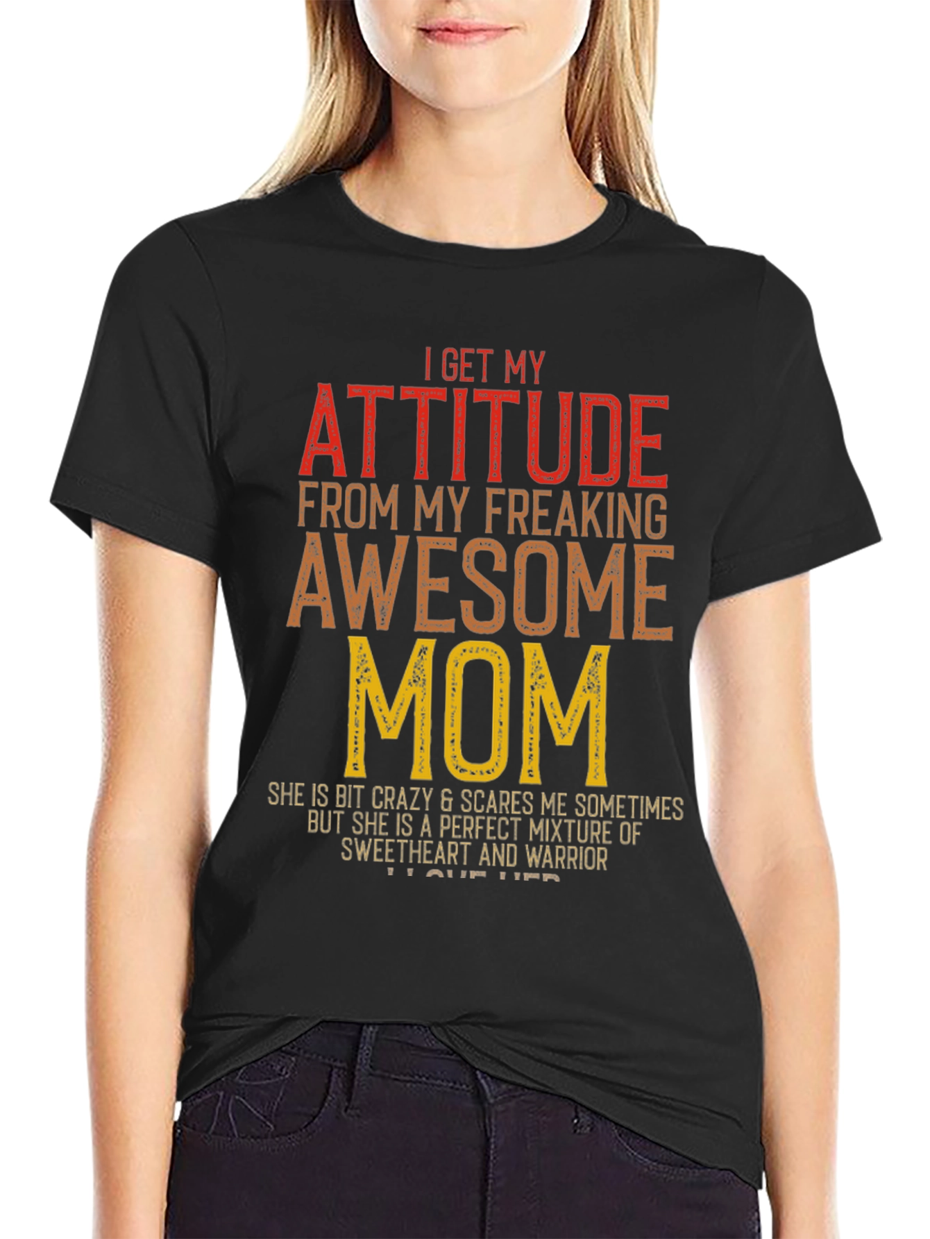 Awesome Mom T-Shirt - Attitude Graphic Tee - 2