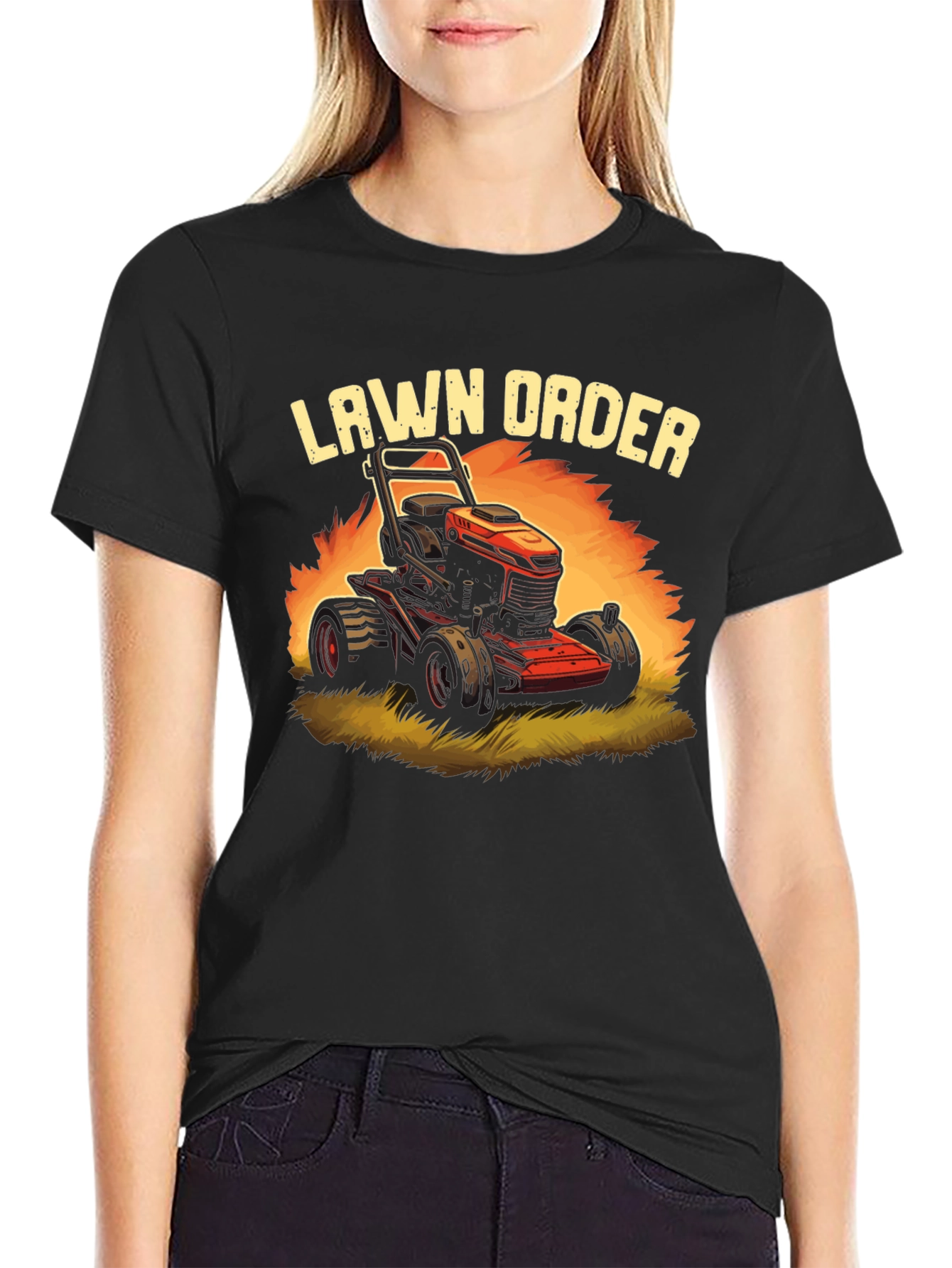 Black Lawn Order Graphic Tee - Stylish & Comfortable view 2