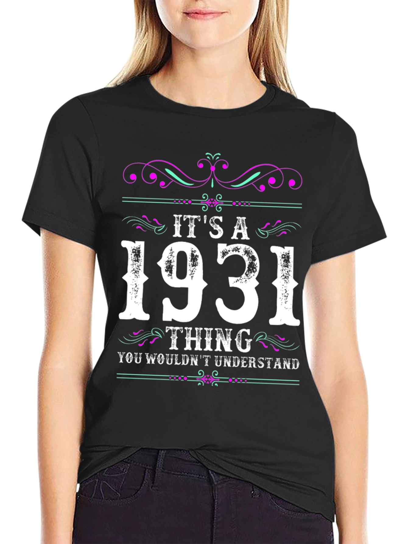 Black It's A 1931 Thing T-Shirt view 2