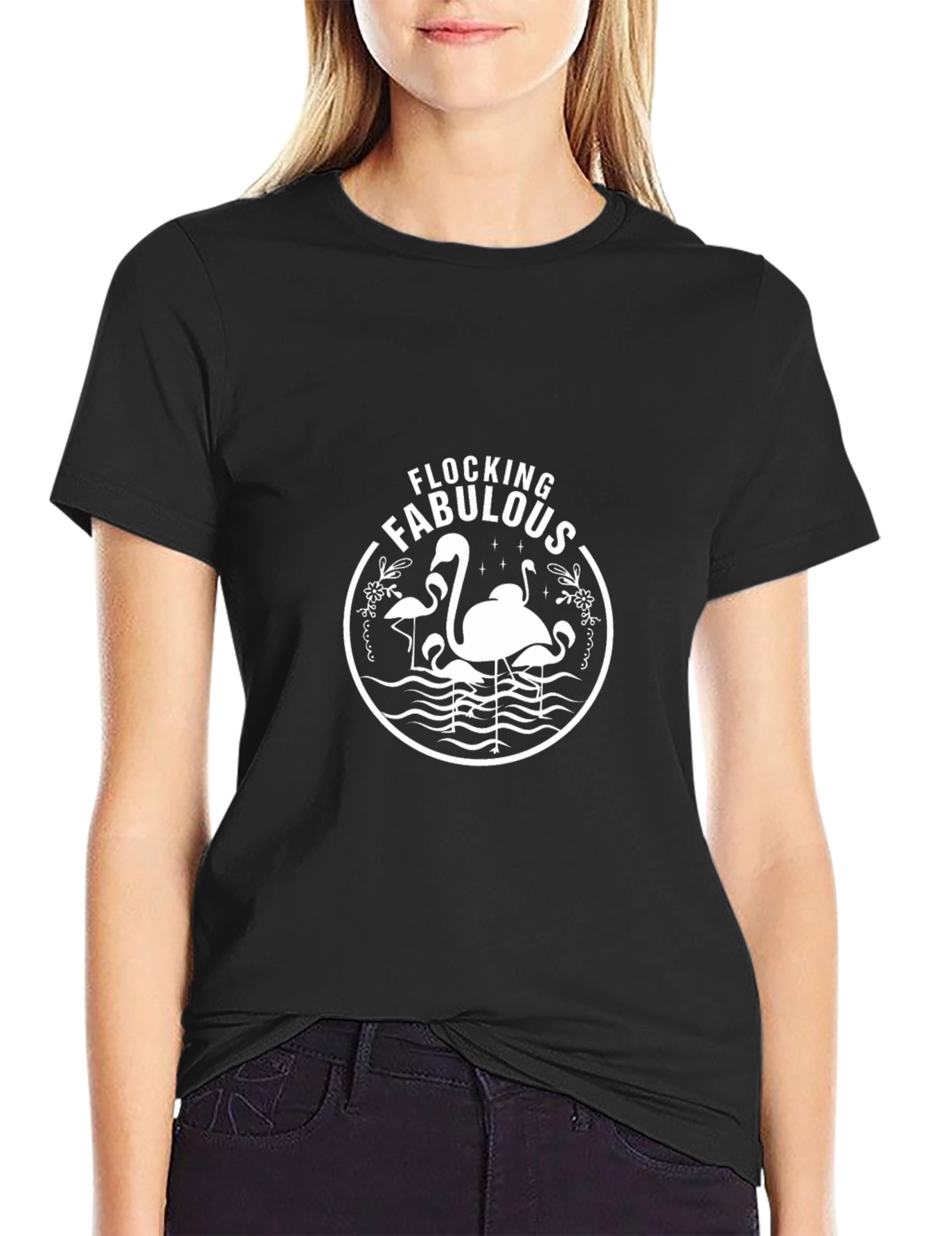 Black Flocking Fabulous Graphic Tee view 2