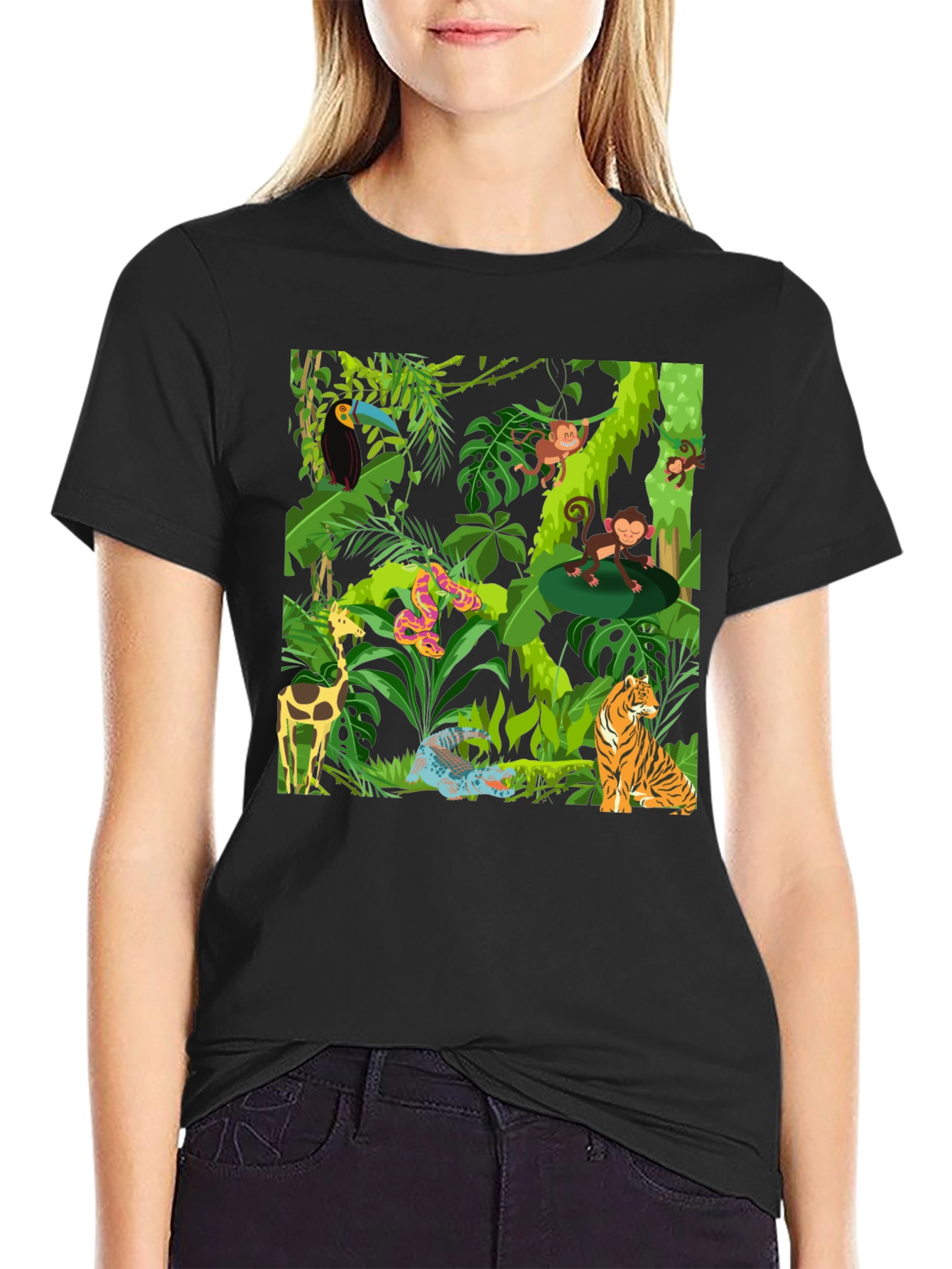 Black Jungle Adventure T-Shirt view 2