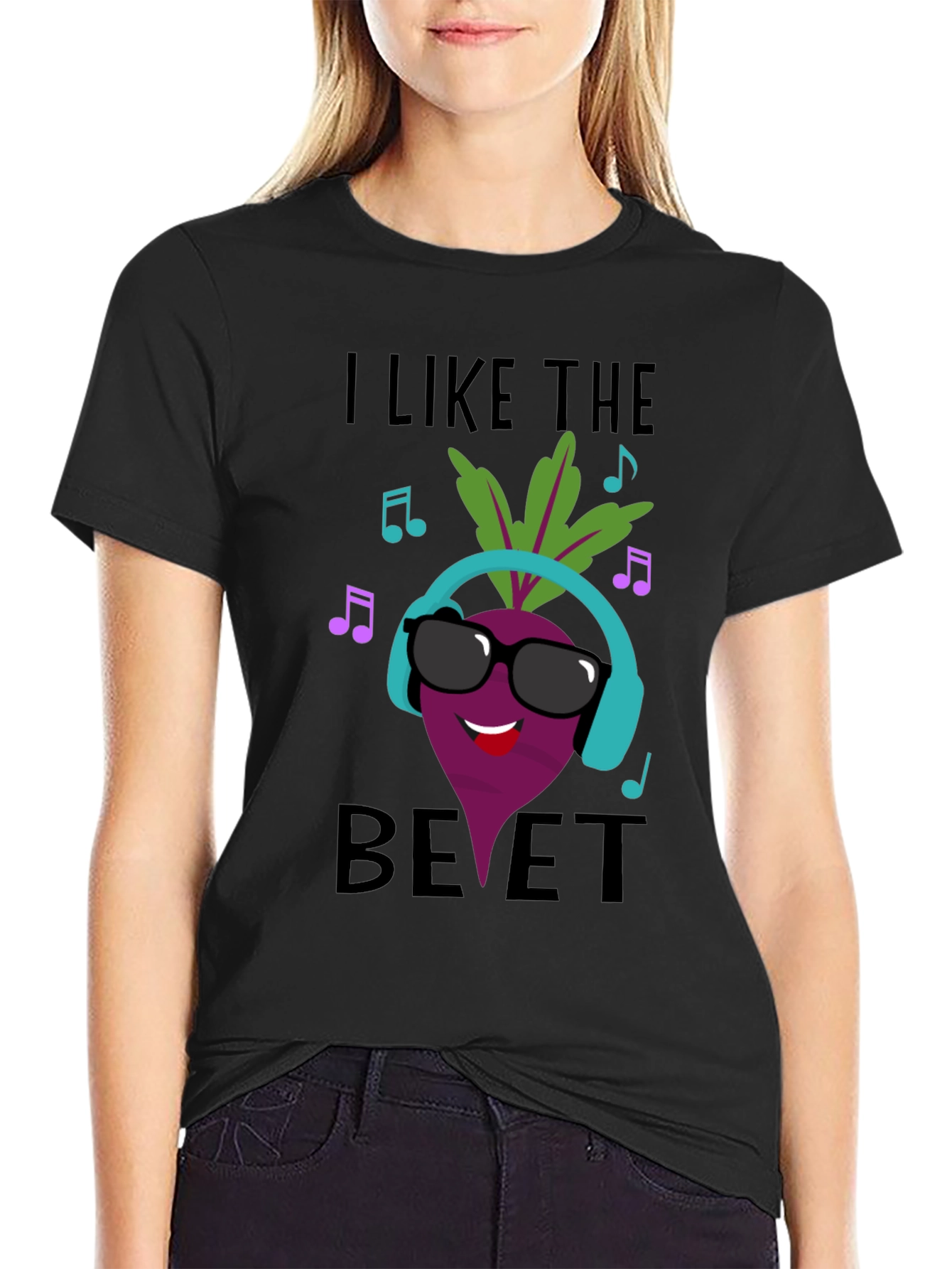 Black I Like The Beet T-Shirt view 2