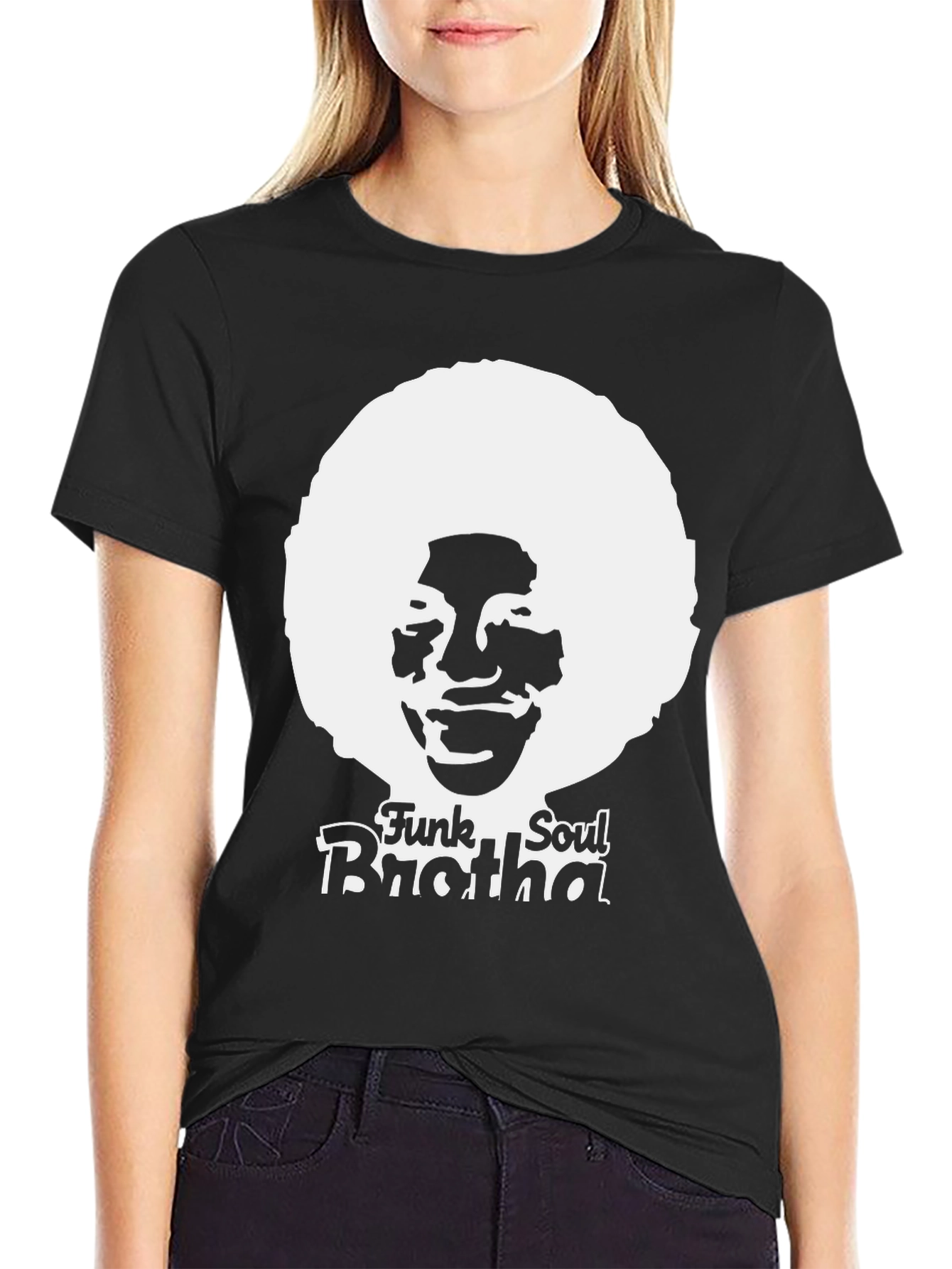 Black Funk Soul Brotha Graphic Tee view 2