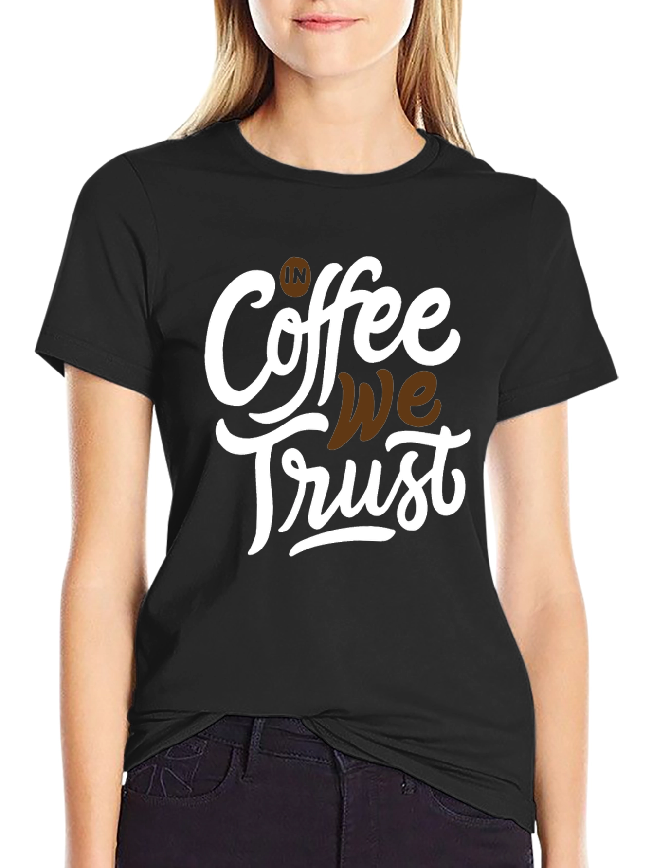 Black Coffee We Trust Graphic Tee - Black view 2