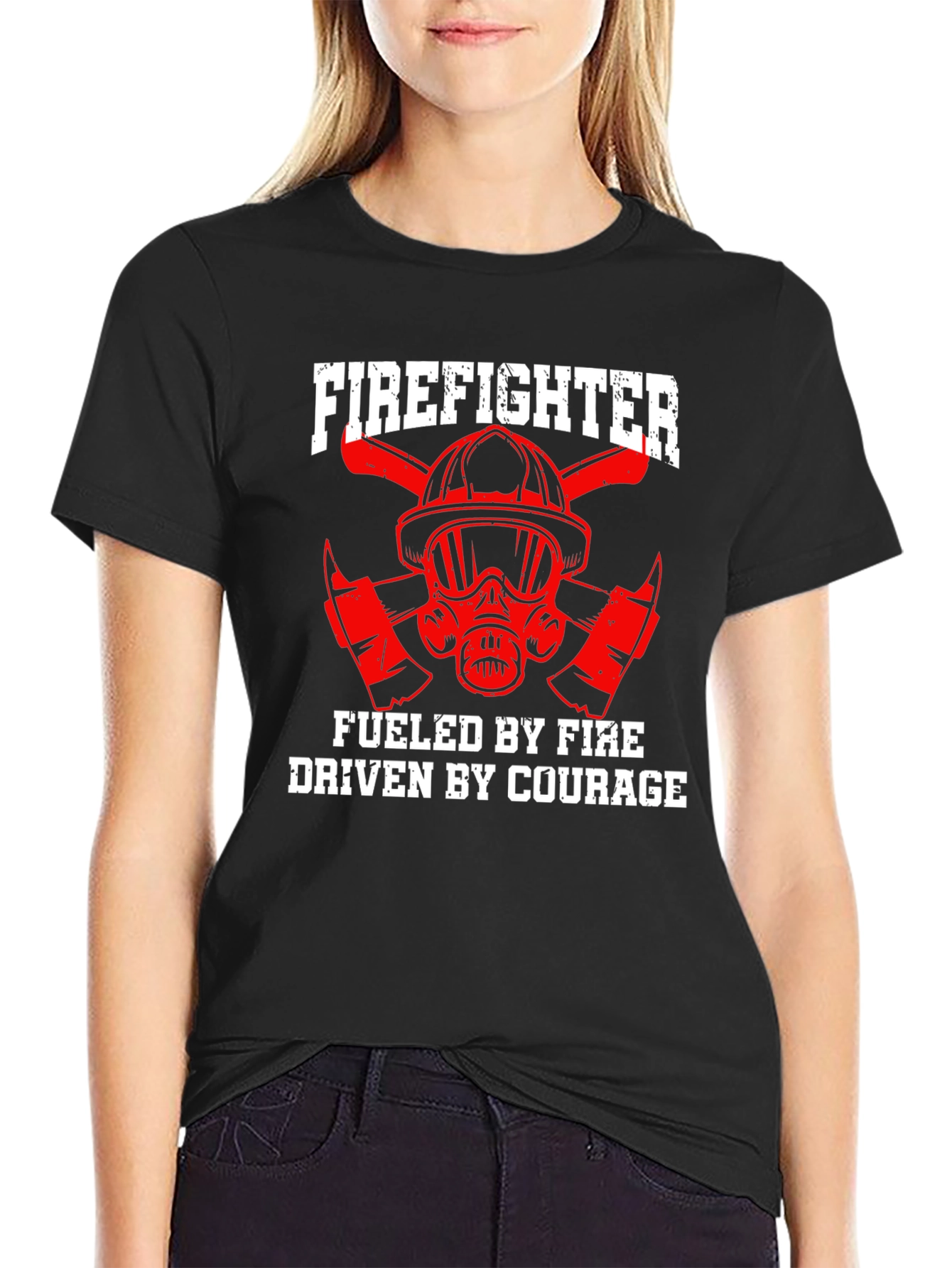 Firefighter Fueled By Fire Driven By Courage T-Shirt - 2