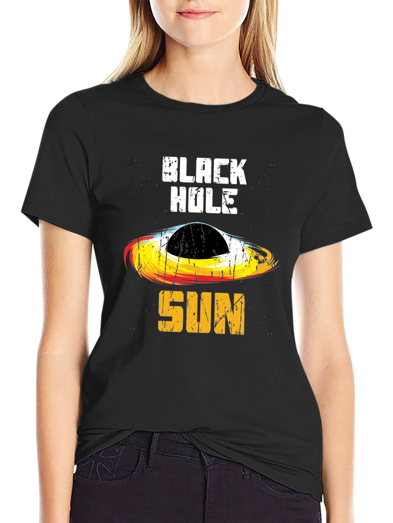 Black Black Hole Sun Graphic Tee view 2