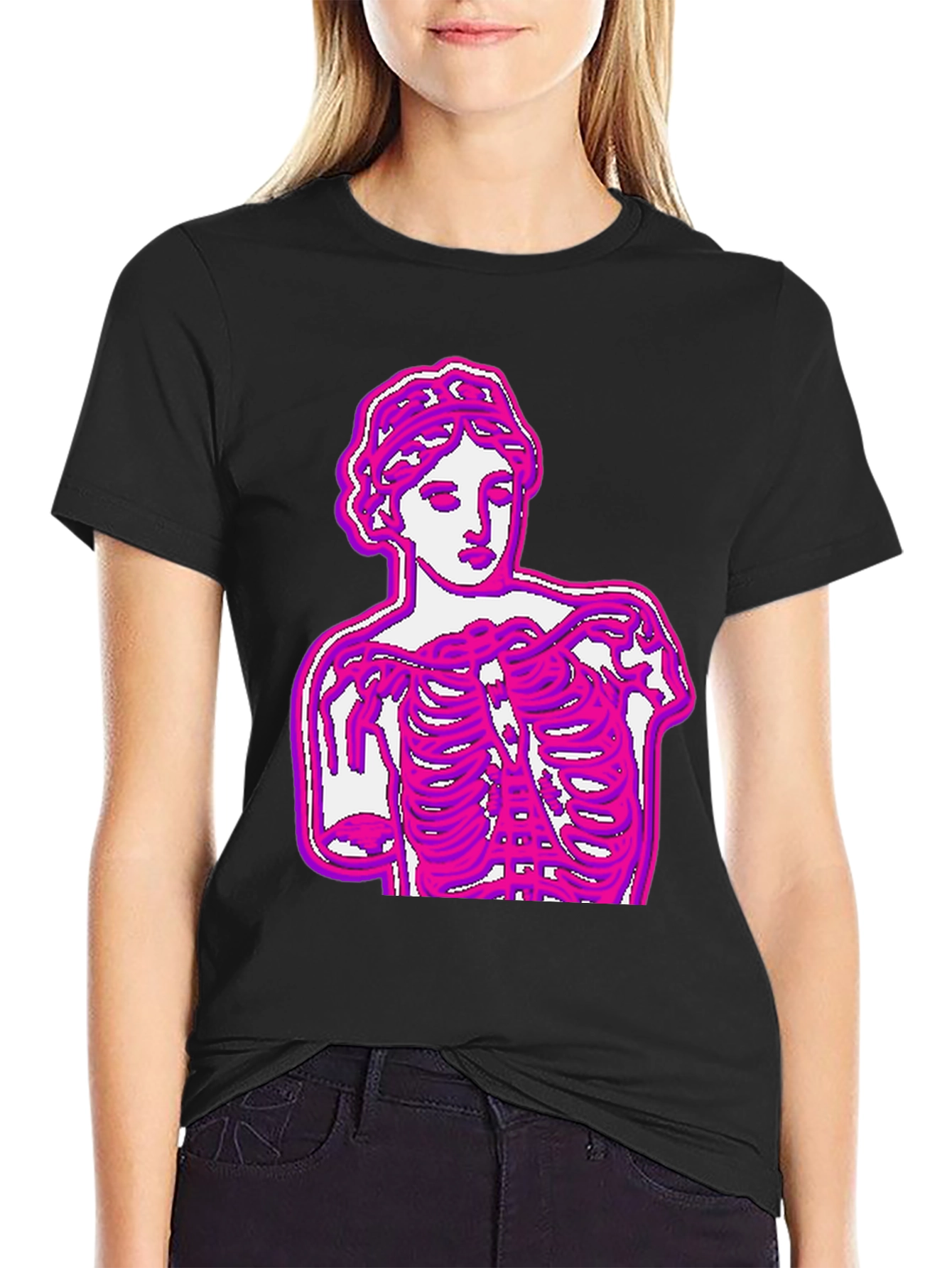 Black Venus Anatomy T-Shirt - Unique Graphic Tee view 2