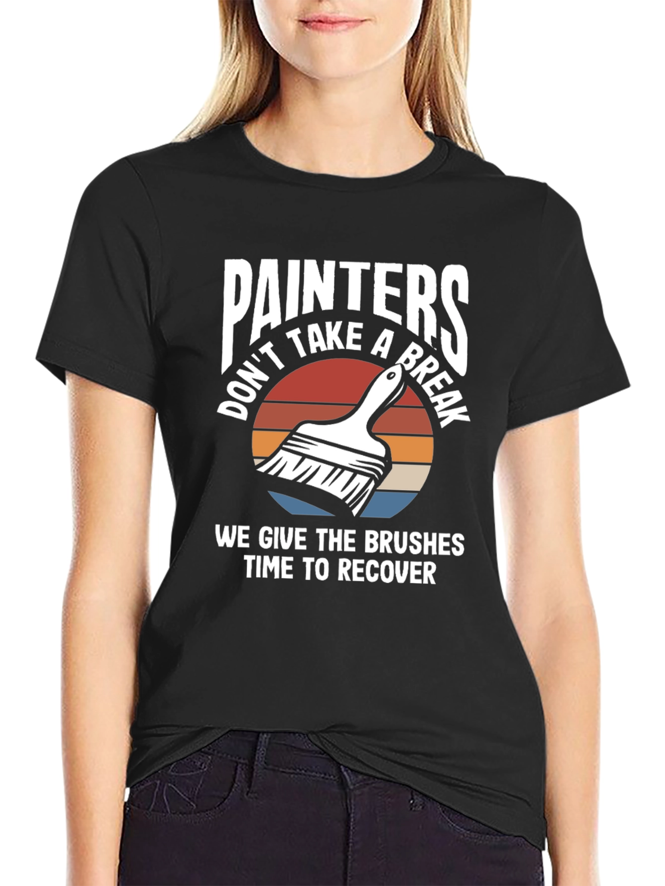 Painters Don't Take A Break Funny Painting T-Shirt - 2