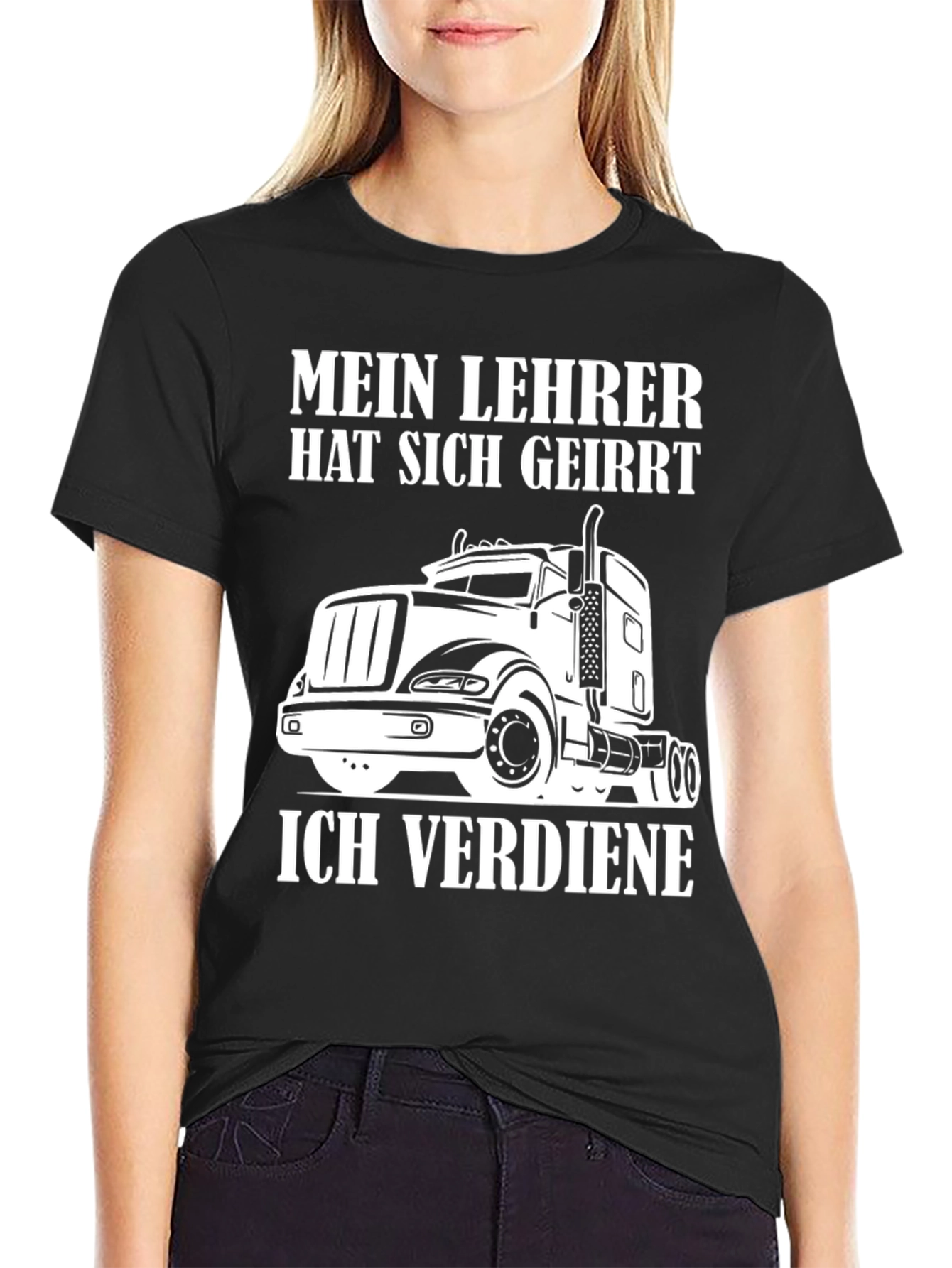 Black Truck Driver T-Shirt - Mein Lehrer Hat Sich Geirrt view 2