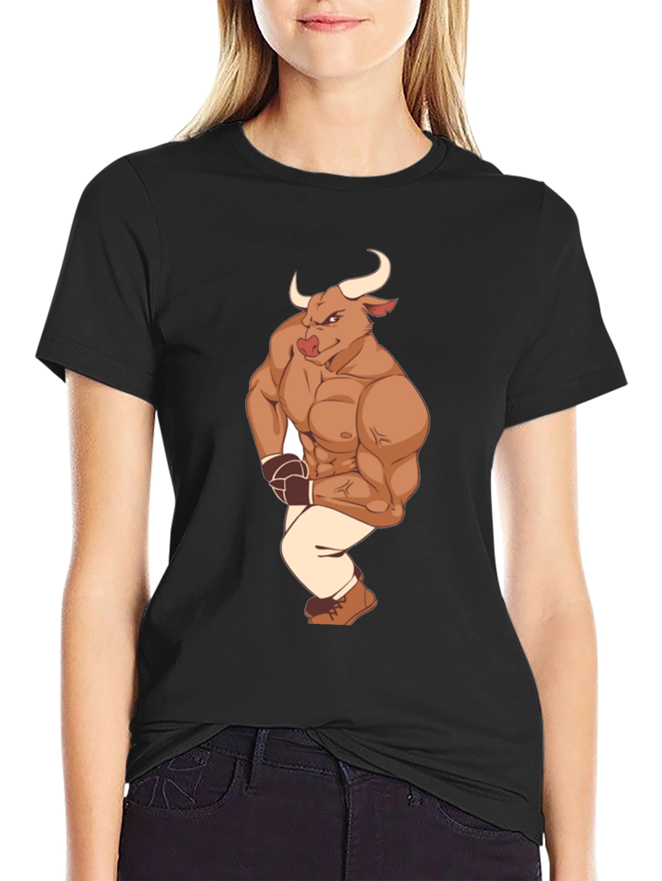 Black Bull Boxer T-Shirt: Unleash Your Inner Strength view 2