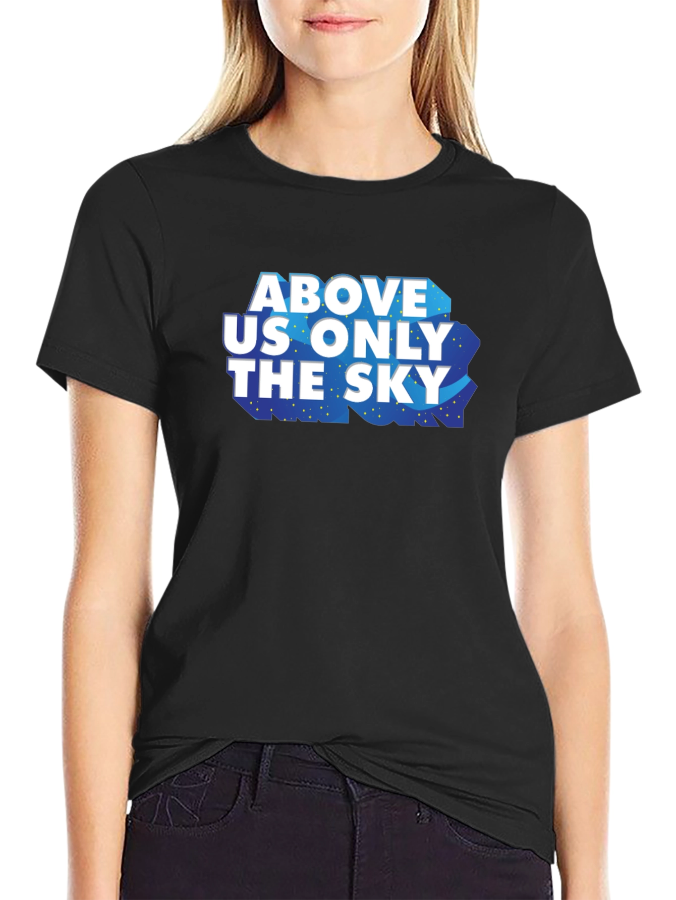 Black Above Us Only The Sky Graphic Tee view 2