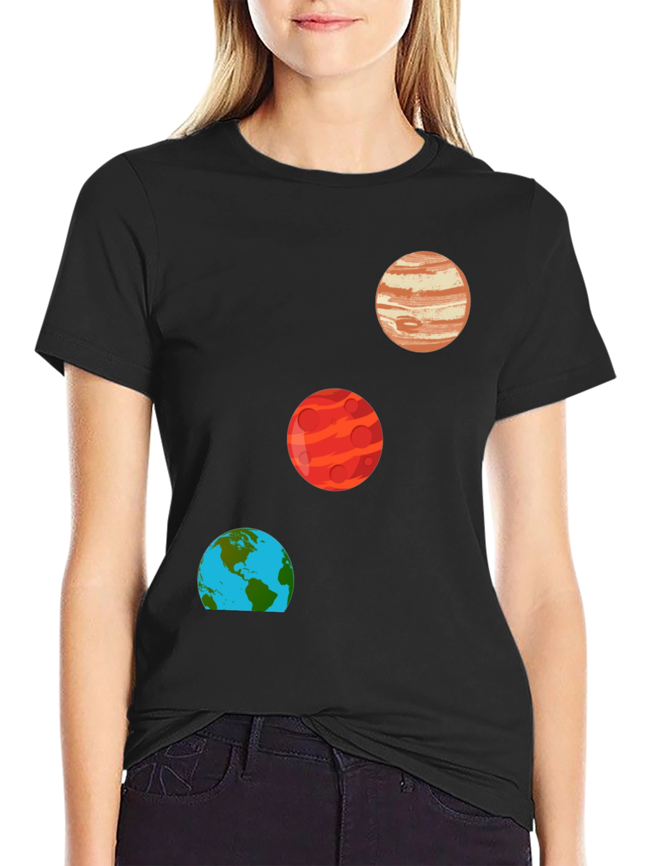 Black Planet T-Shirt - Space Design view 2