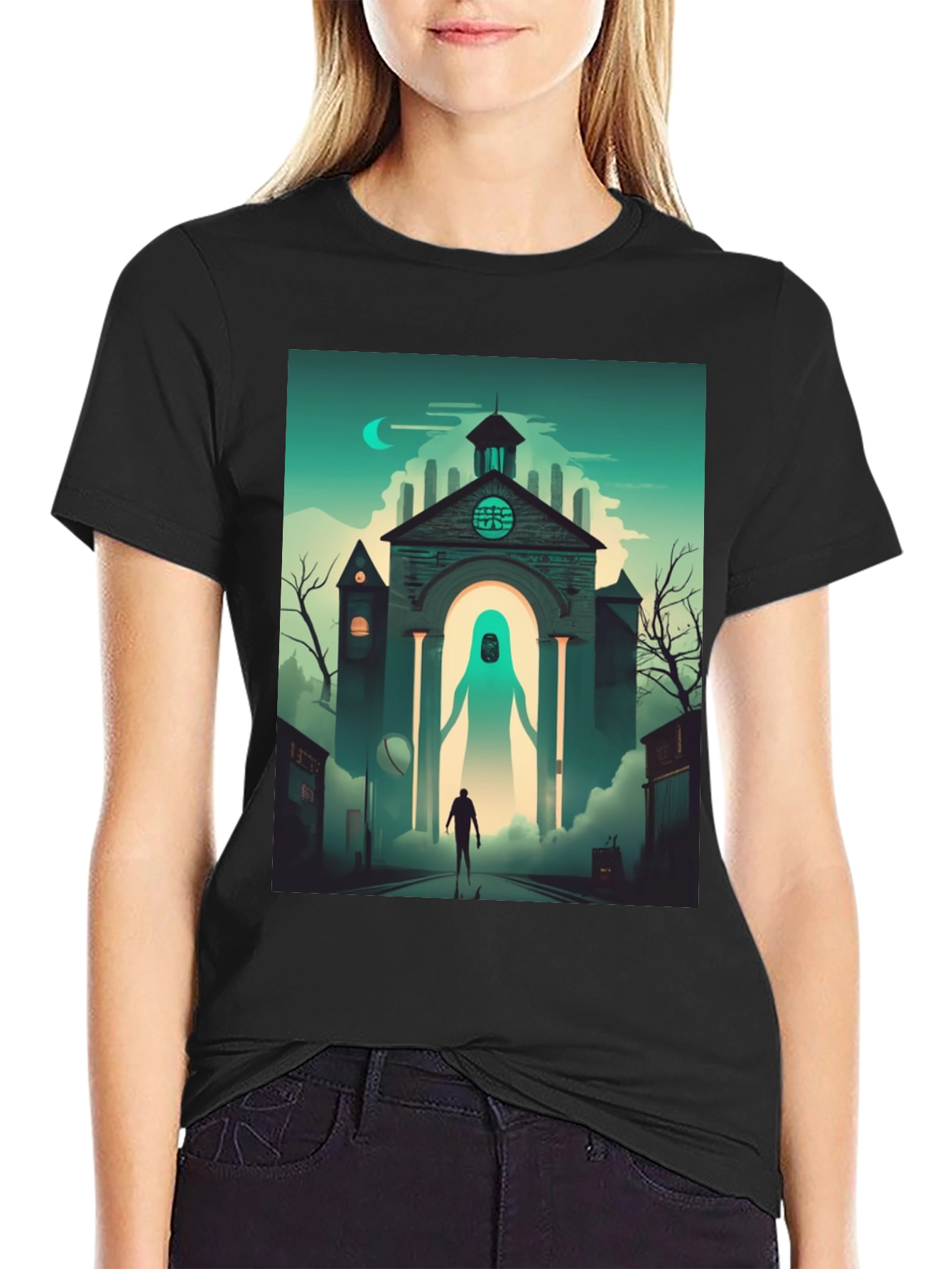 Black Mystic Encounter Graphic Tee - Urban Style view 2