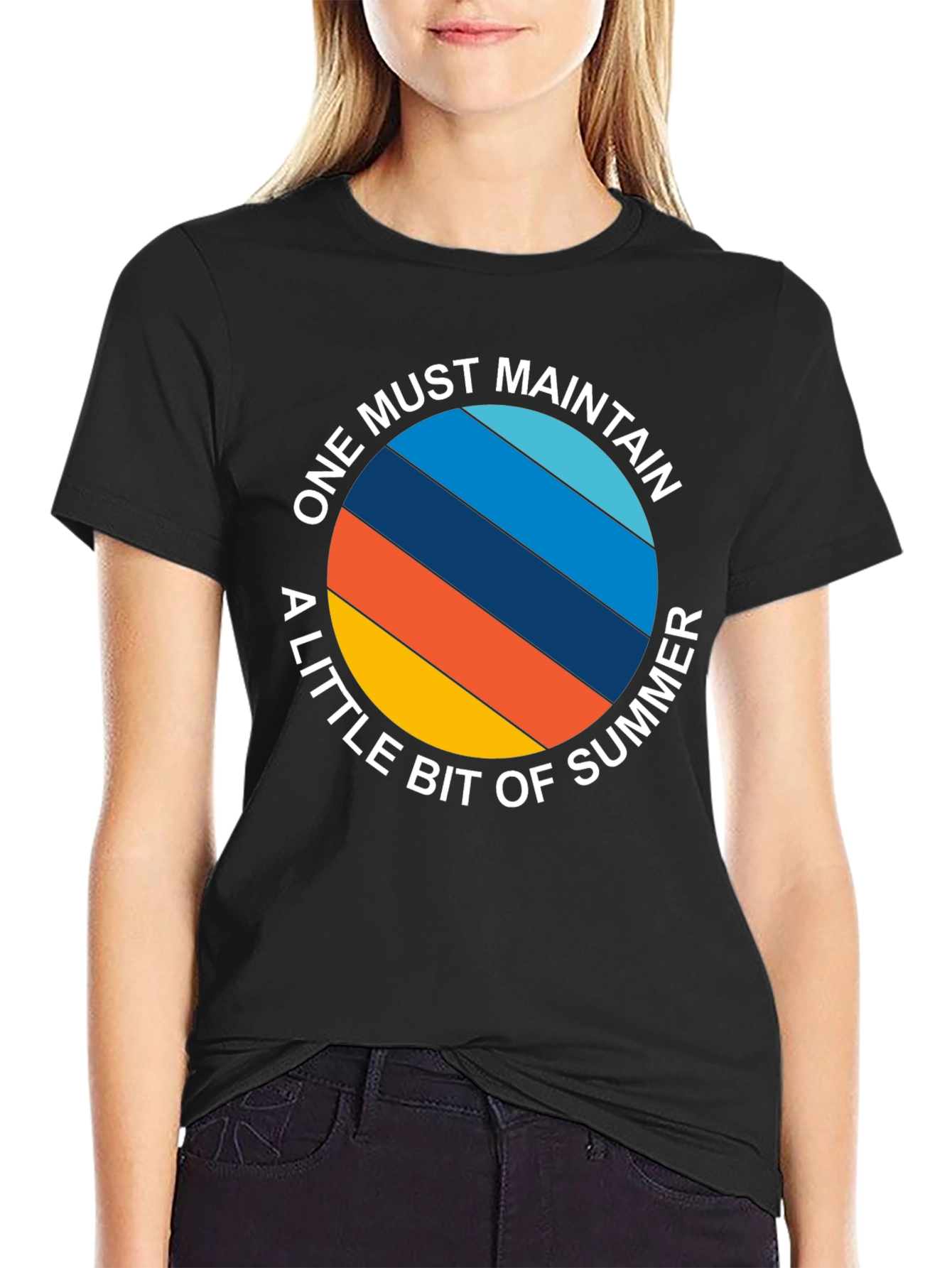 Black Maintain Summer Black T-Shirt view 2