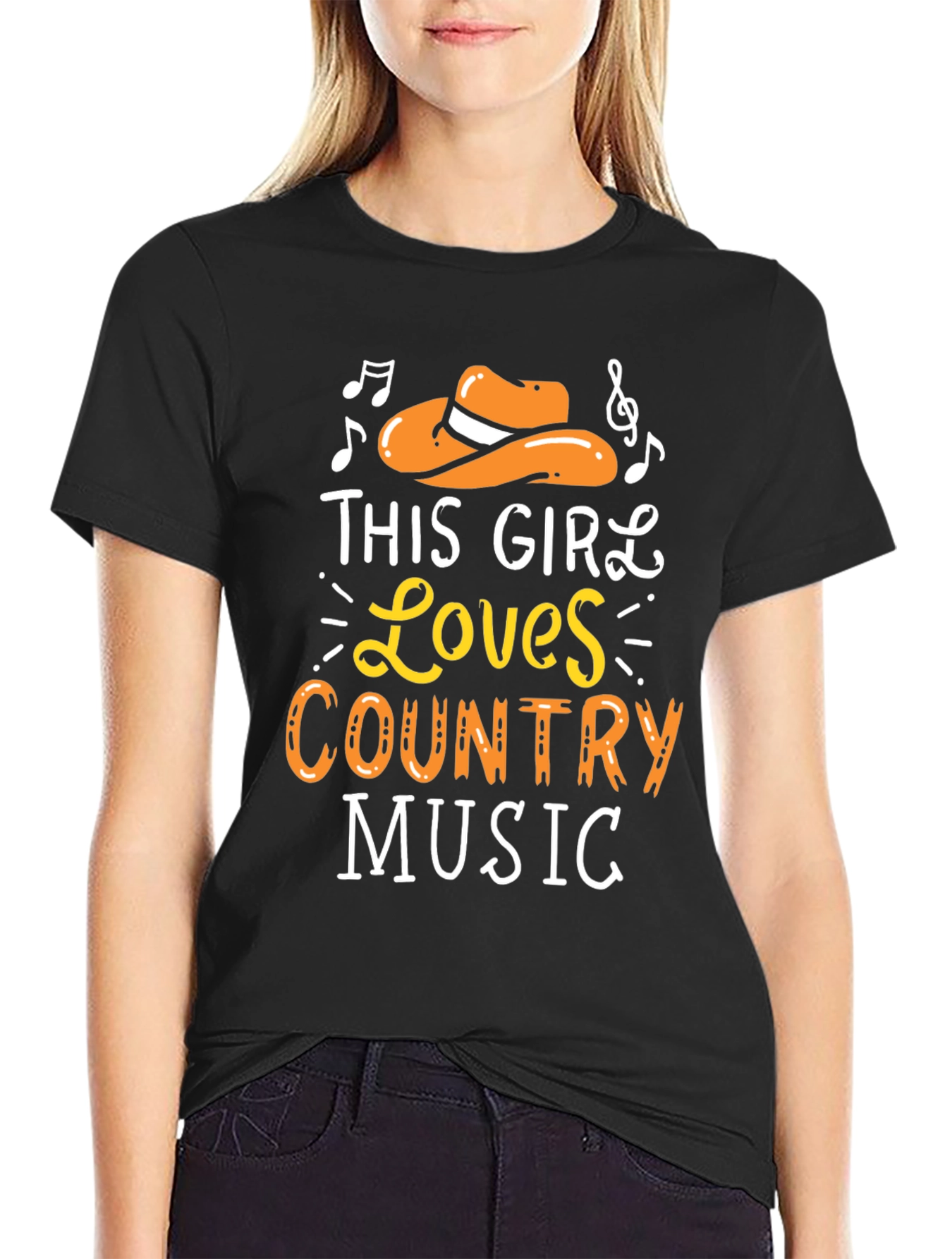 Black Country Music Lover T-Shirt view 2