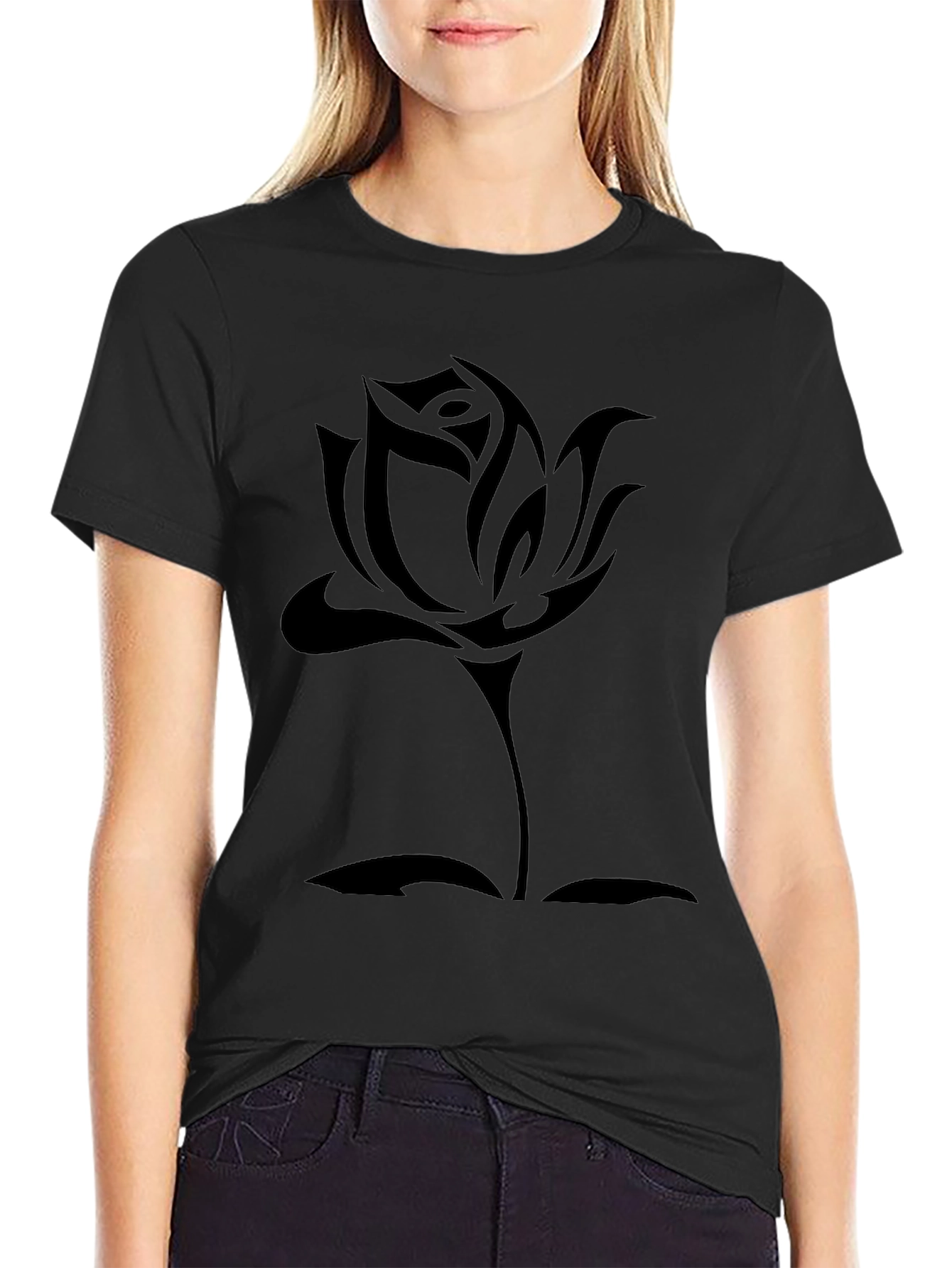 Black Black Rose Graphic Tee - Men's Classic Fit view 2
