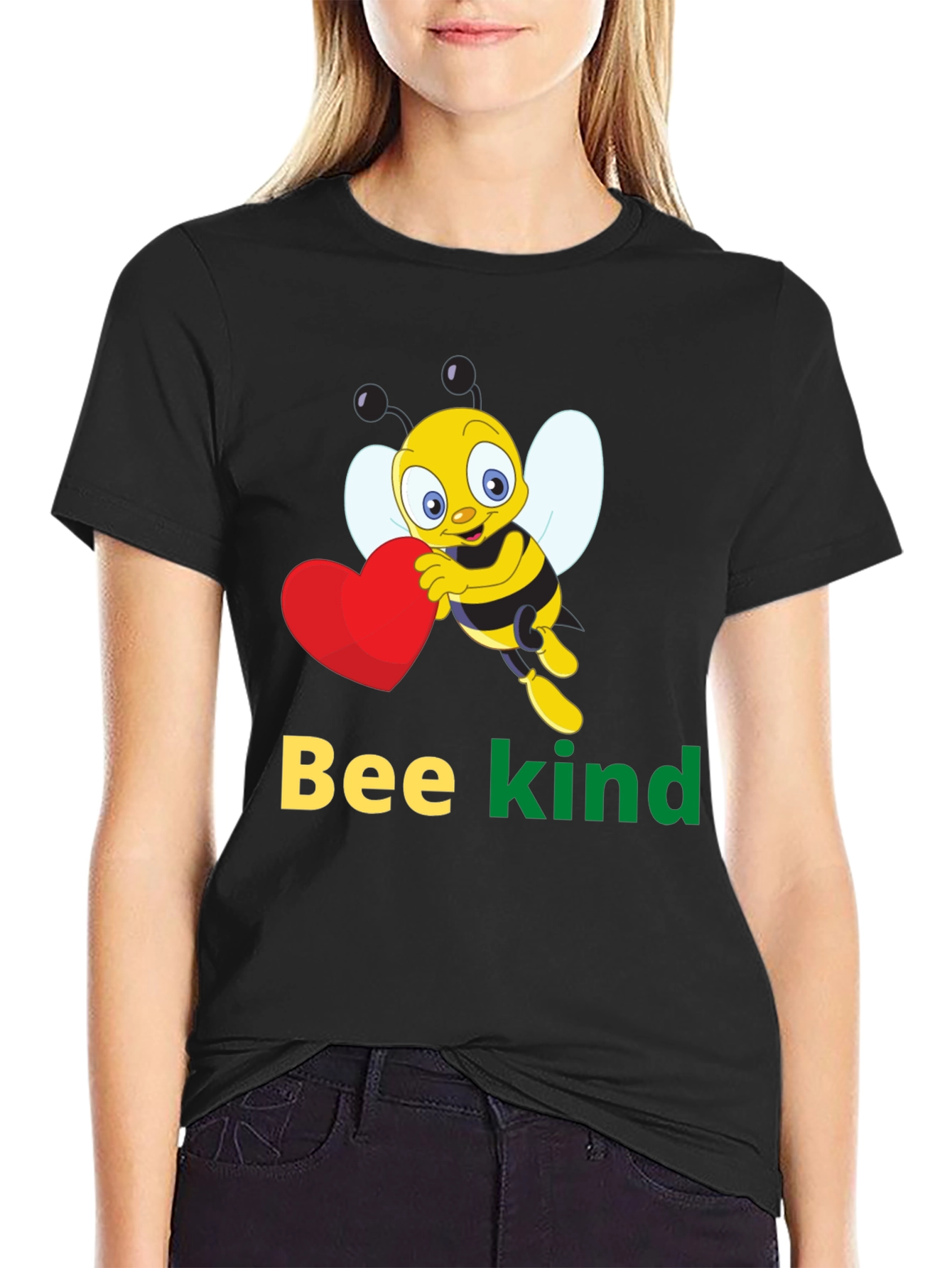 Black Bee Kind Graphic T-Shirt view 2