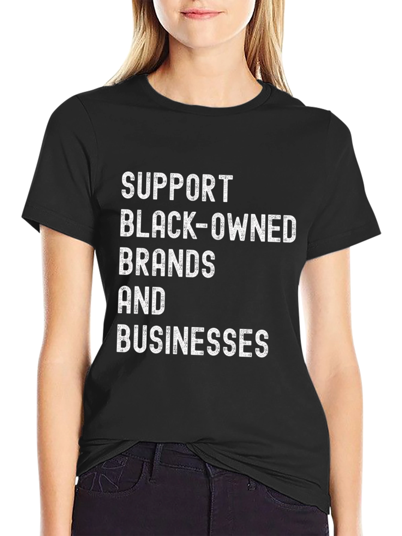 Black Support Black-Owned T-Shirt view 2
