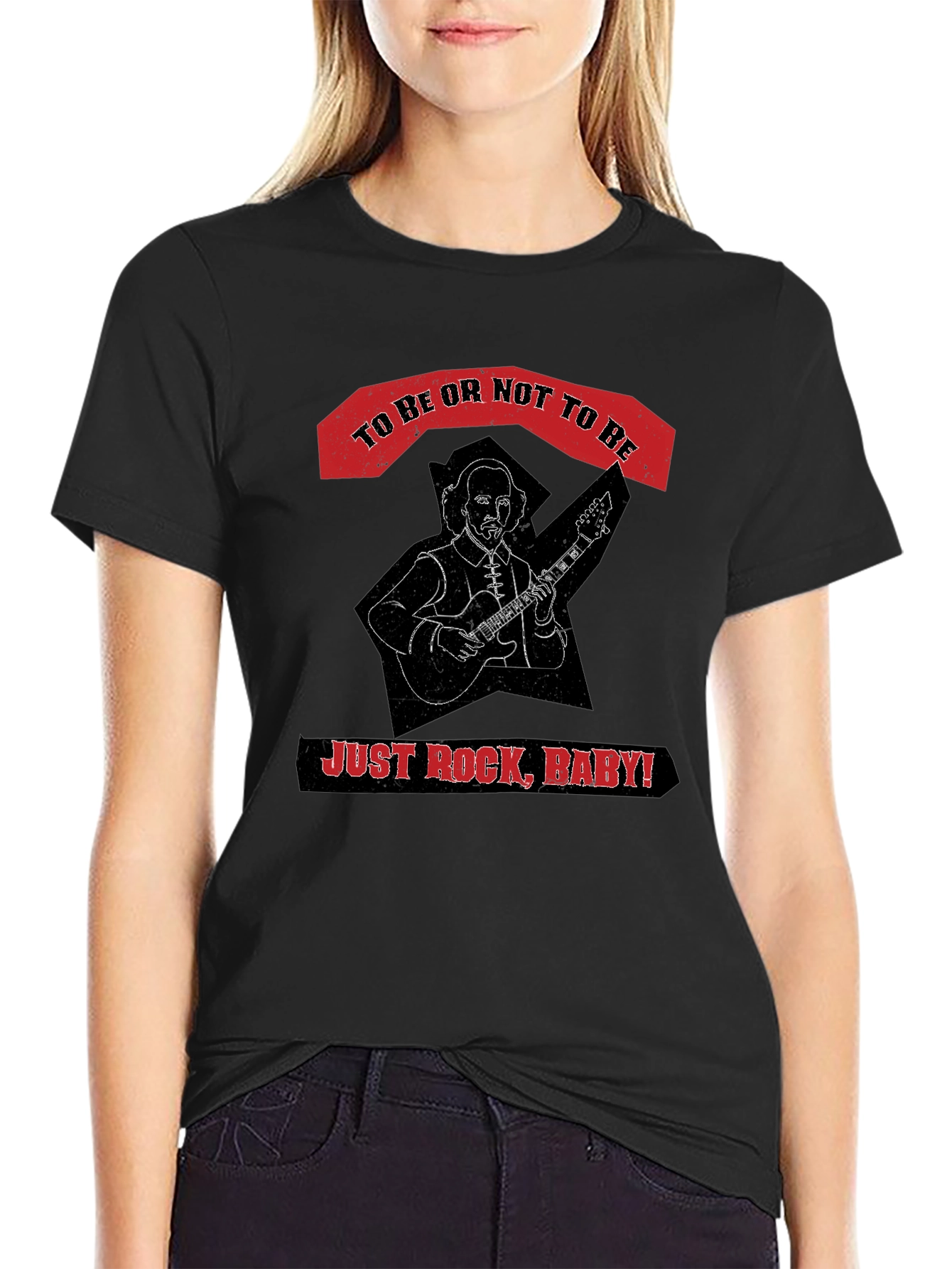 Black To Be or Not to Be Rock T-Shirt view 2