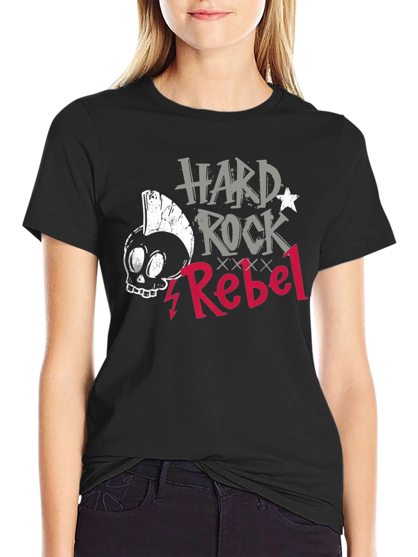 Black Hard Rock Rebel Graphic Black T-Shirt view 2